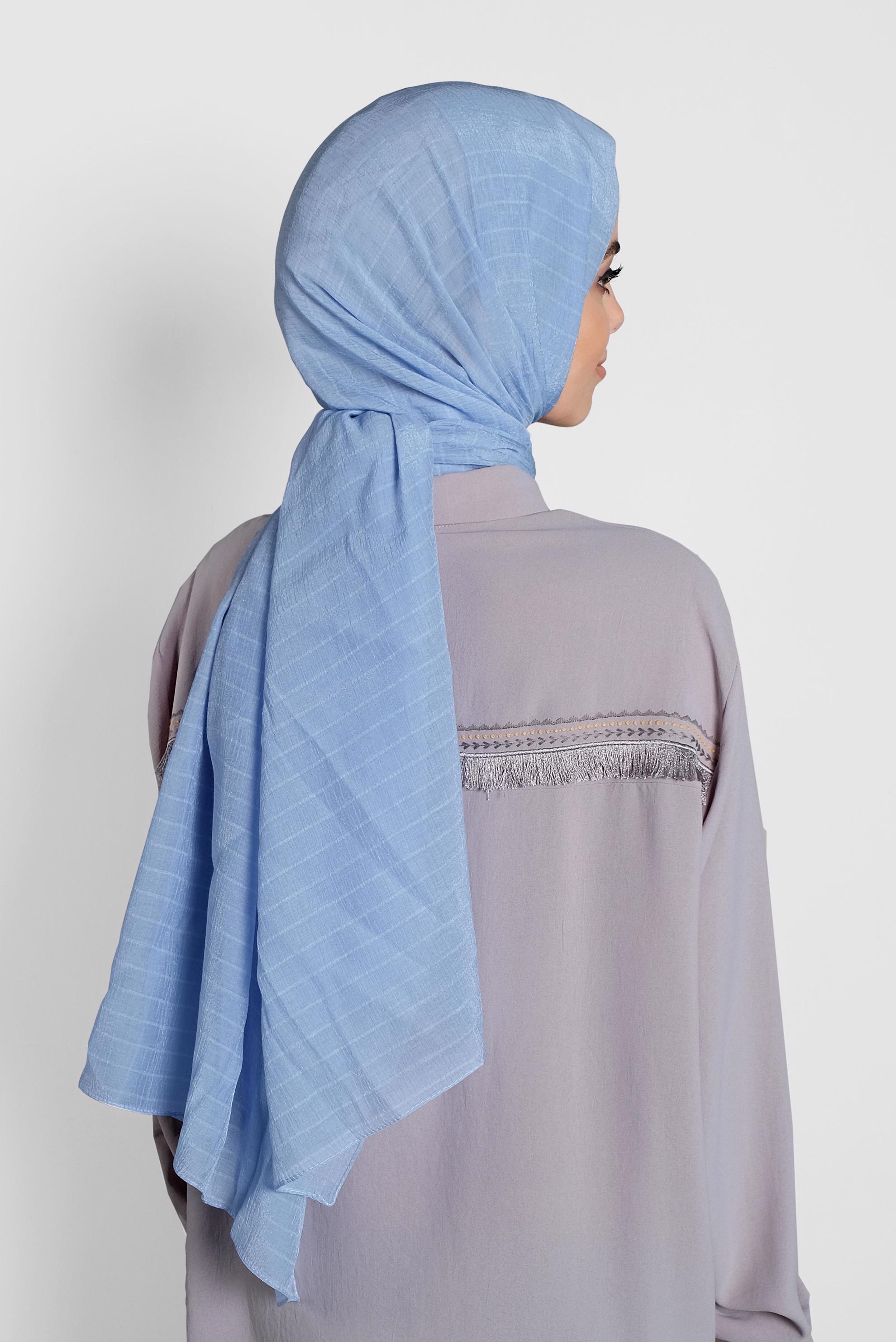 Tesettür giyim MAVİ 9972 ALVİNA AMORA ŞAL