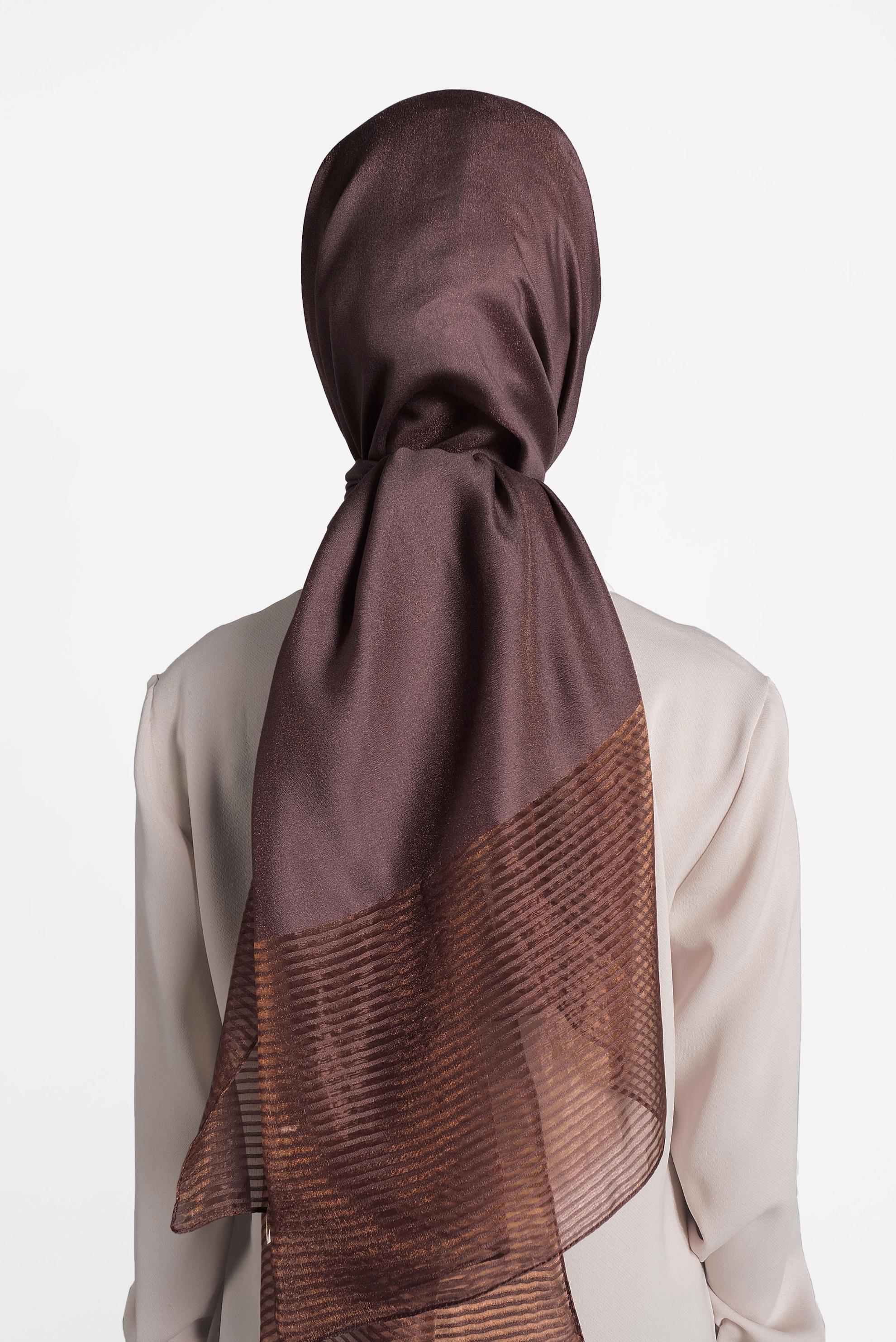 Tesettür giyim BAKIR / BRONZ 9973 ALVİNA PRENSES ŞAL