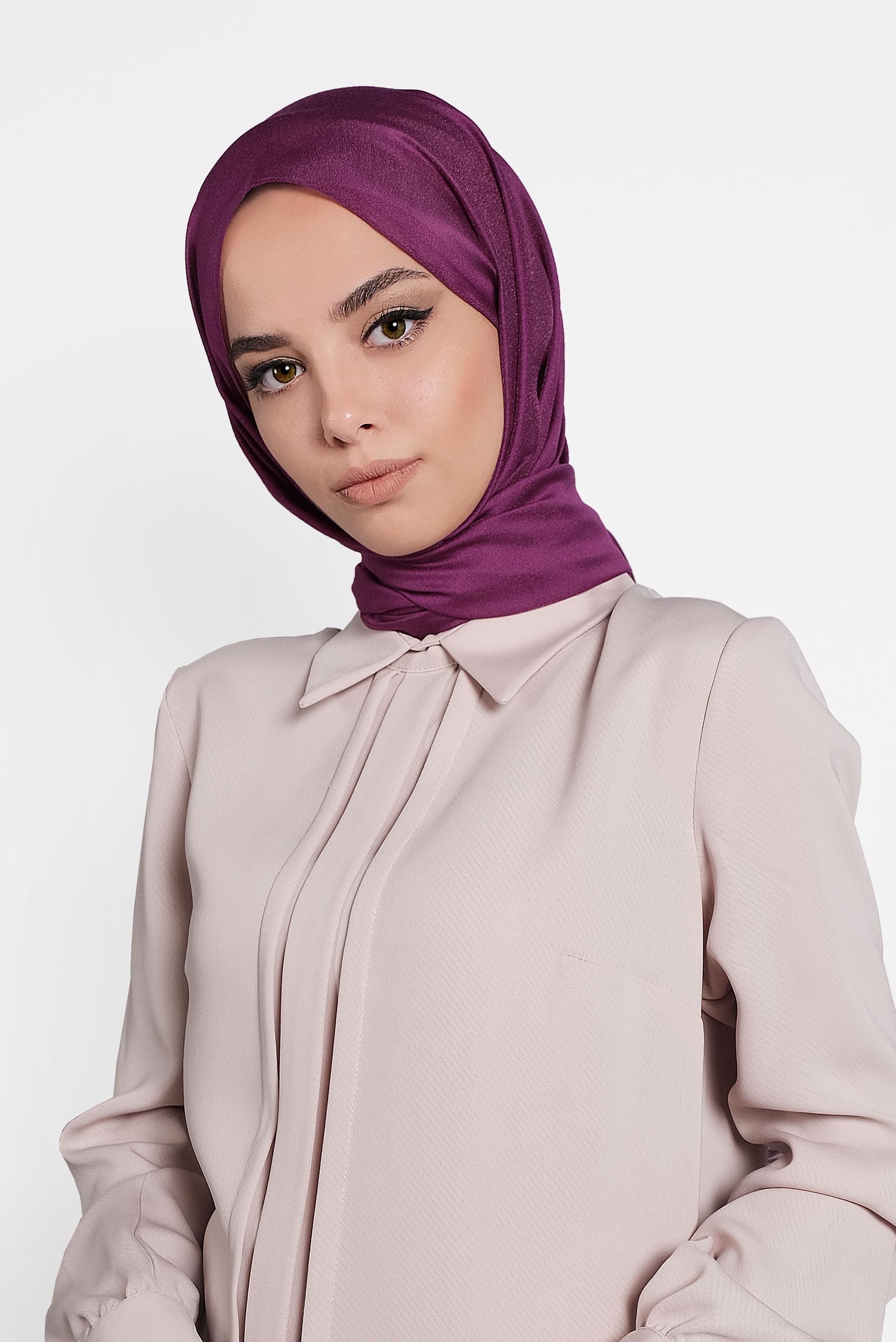 Tesettür giyim FUŞYA 9973 ALVİNA PRENSES ŞAL