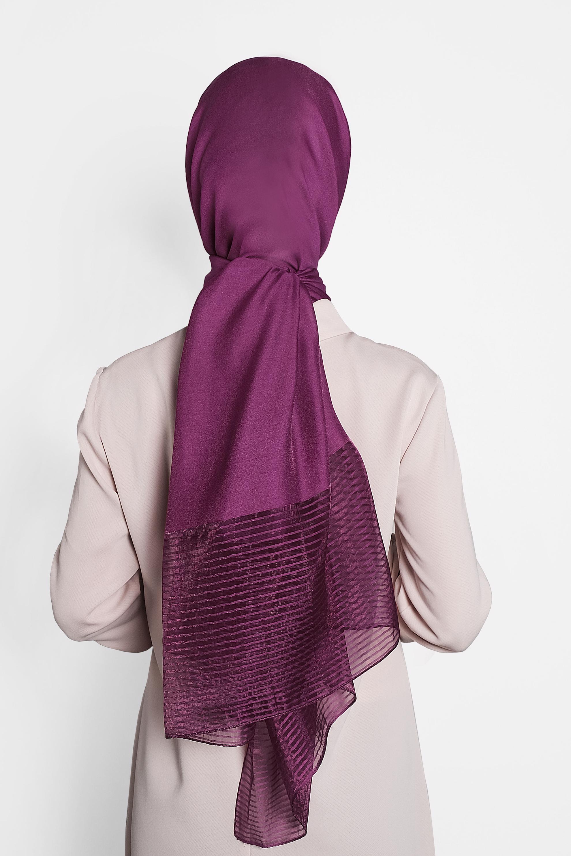 Tesettür giyim FUŞYA 9973 ALVİNA PRENSES ŞAL