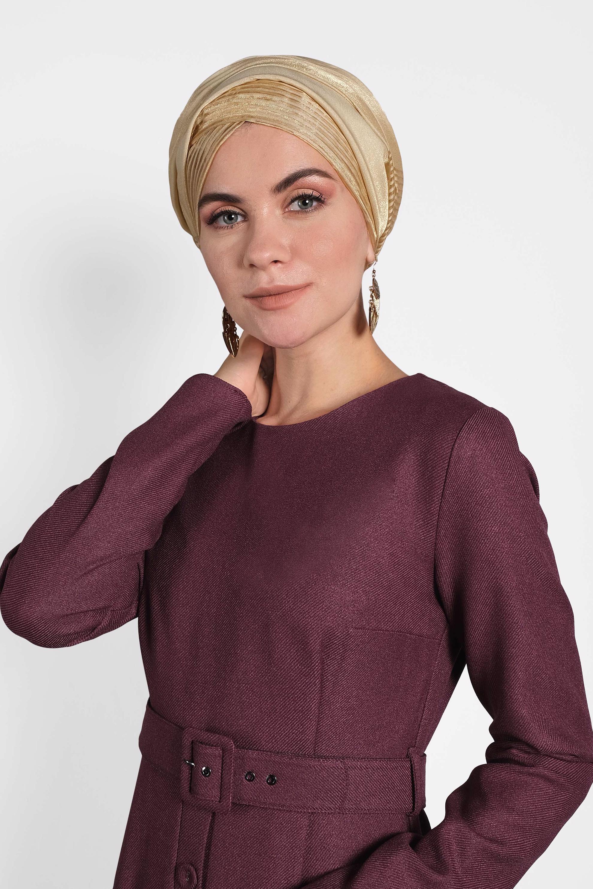 Tesettür giyim ALTIN 9973 ALVİNA PRENSES ŞAL