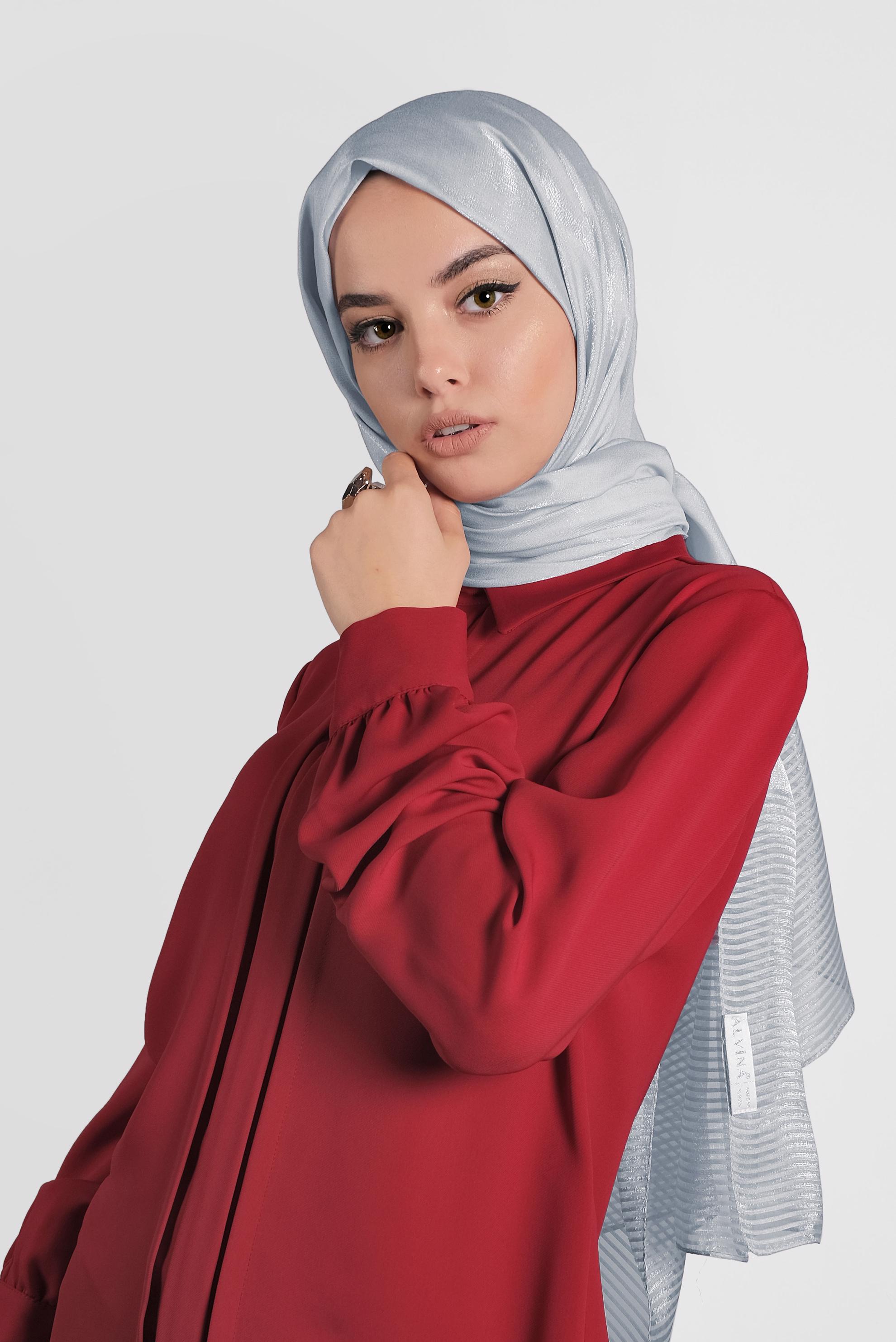 Tesettür giyim GÜMÜŞ 9973 ALVİNA PRENSES ŞAL