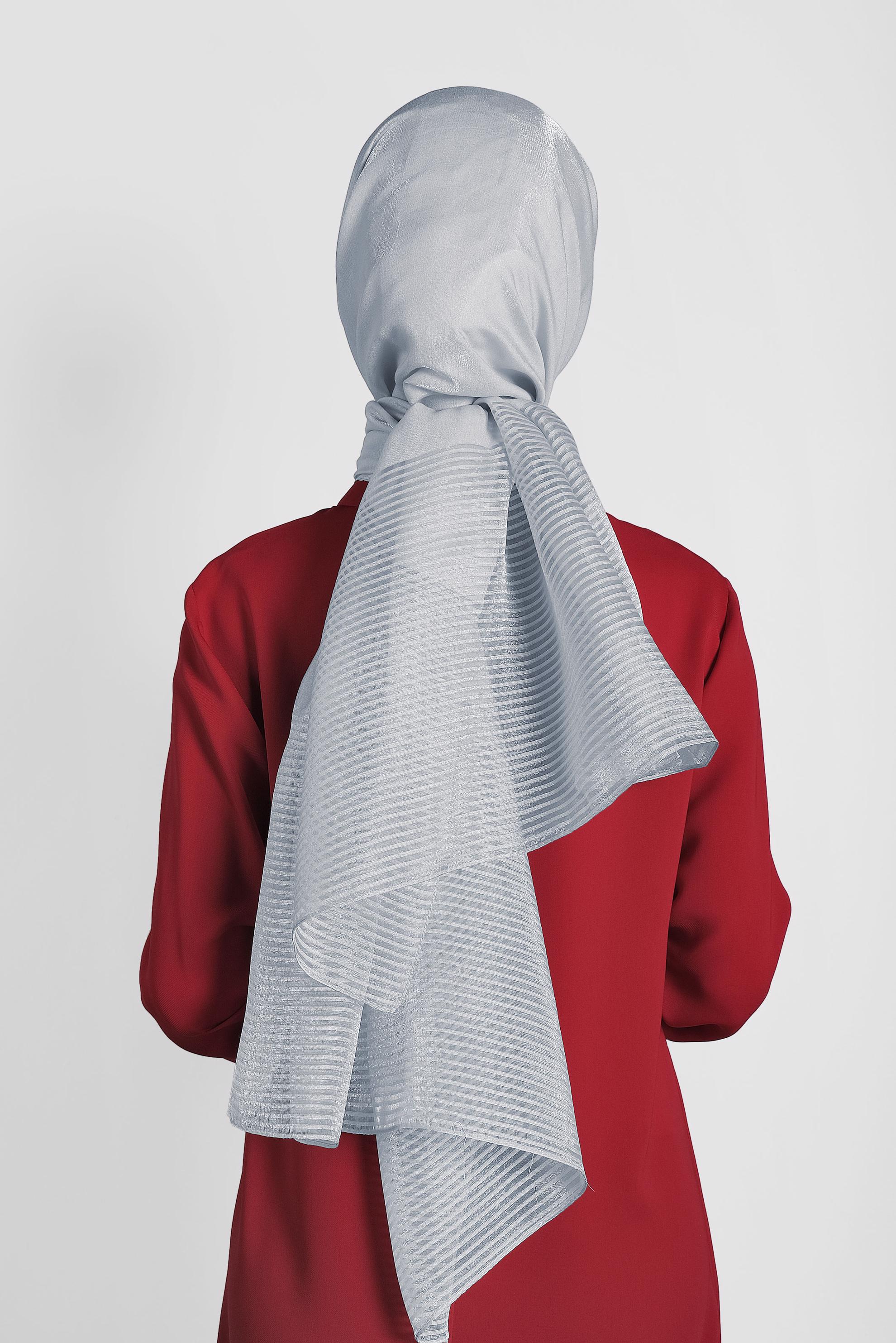 Tesettür giyim GÜMÜŞ 9973 ALVİNA PRENSES ŞAL