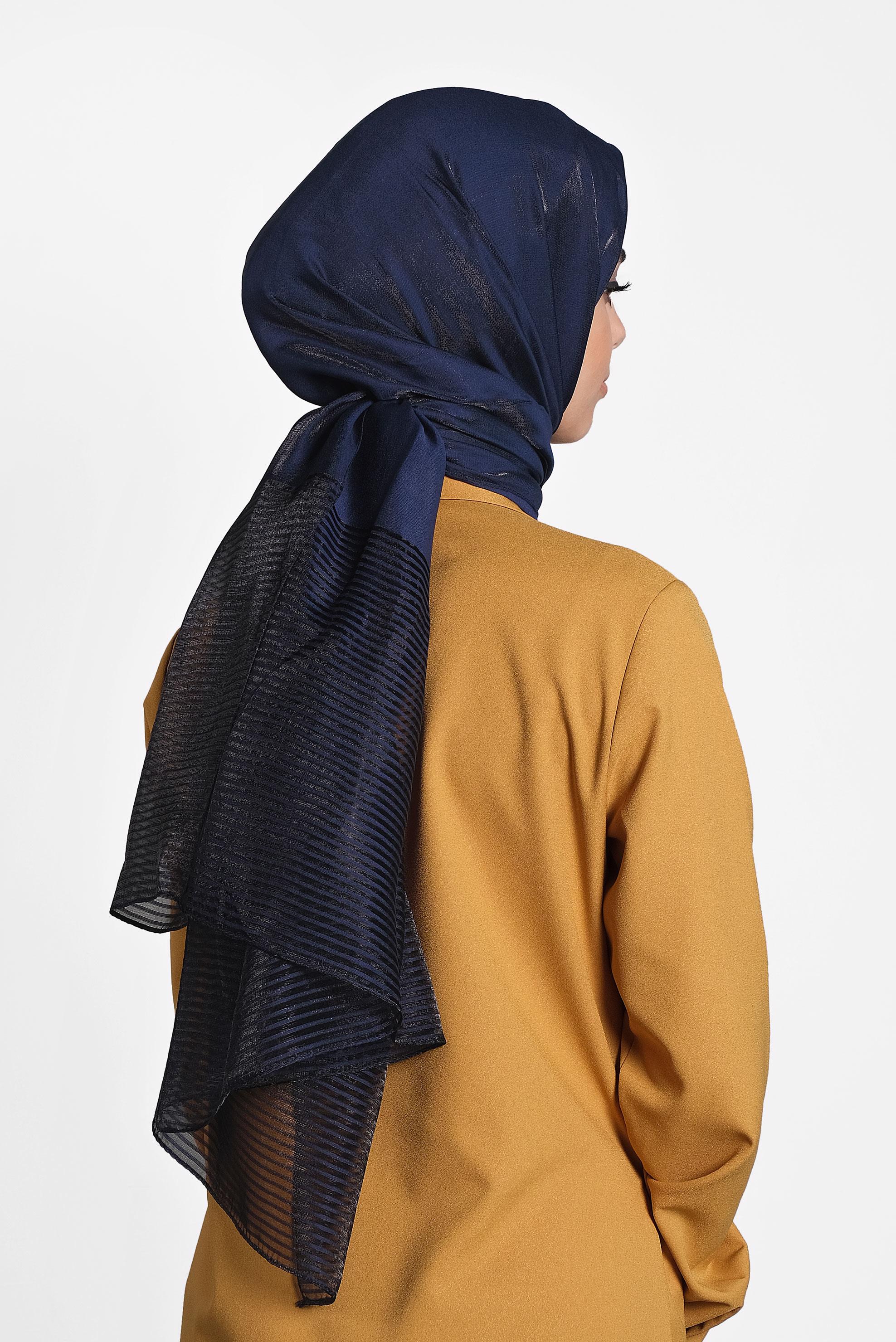 Tesettür giyim LACİVERT 9973 ALVİNA PRENSES ŞAL