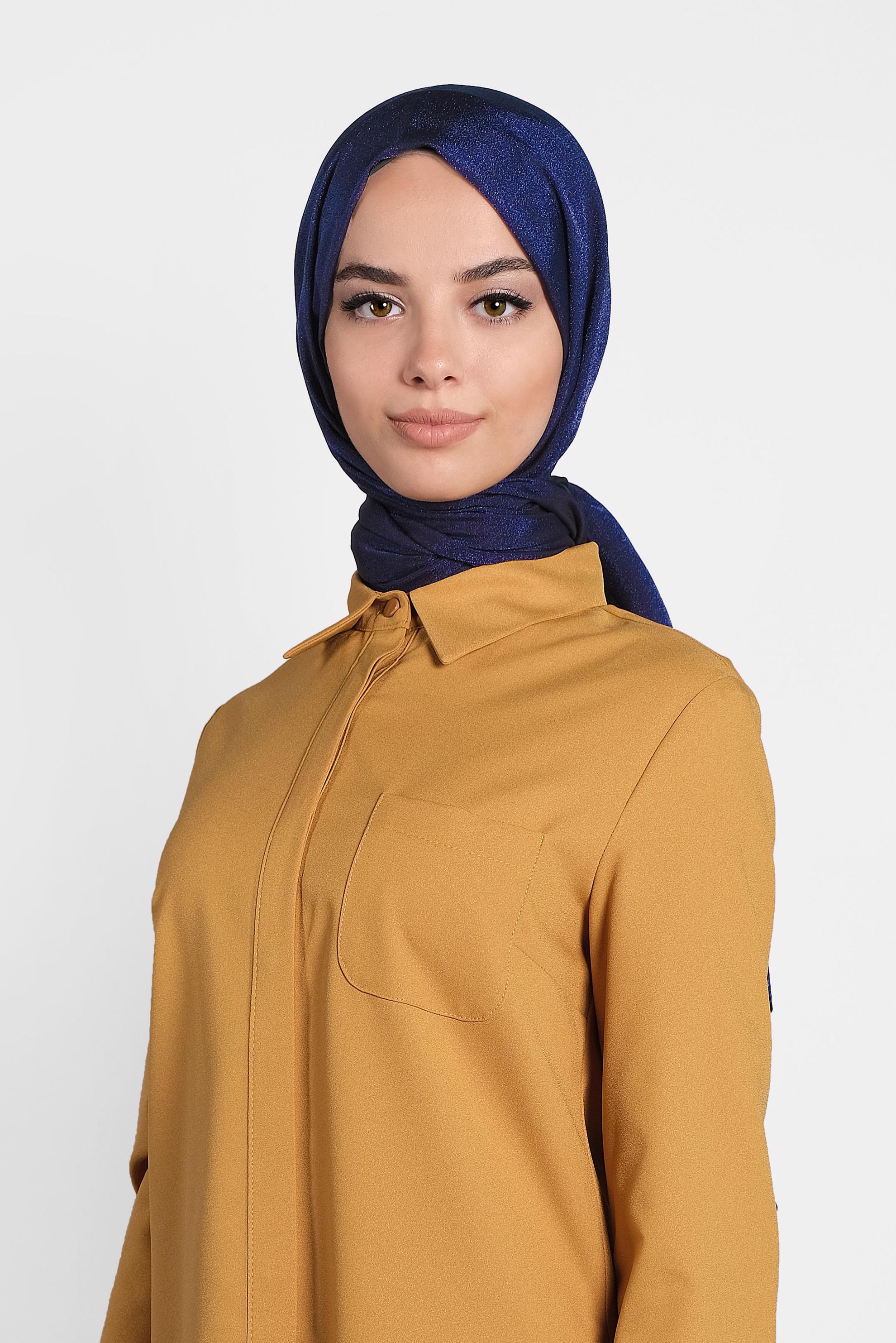 Tesettür giyim LACİVERT 9973 ALVİNA PRENSES ŞAL