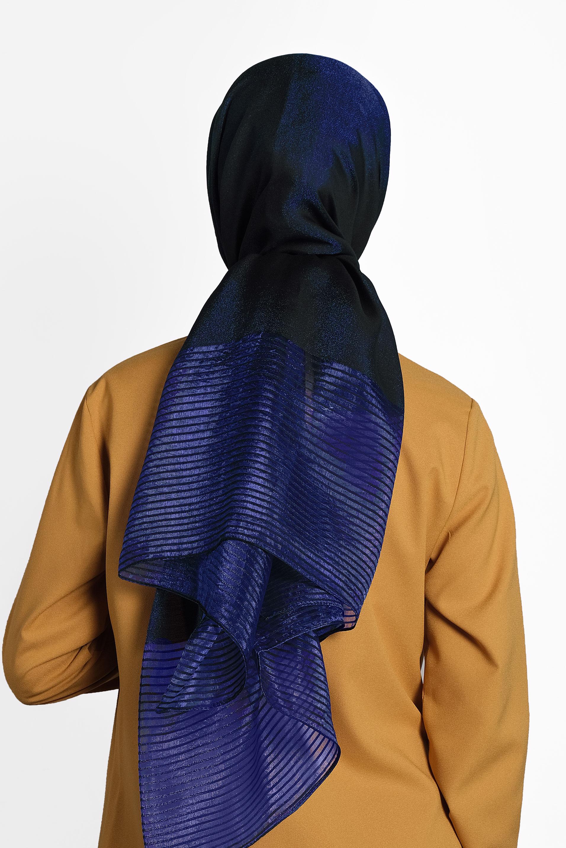 Tesettür giyim LACİVERT 9973 ALVİNA PRENSES ŞAL