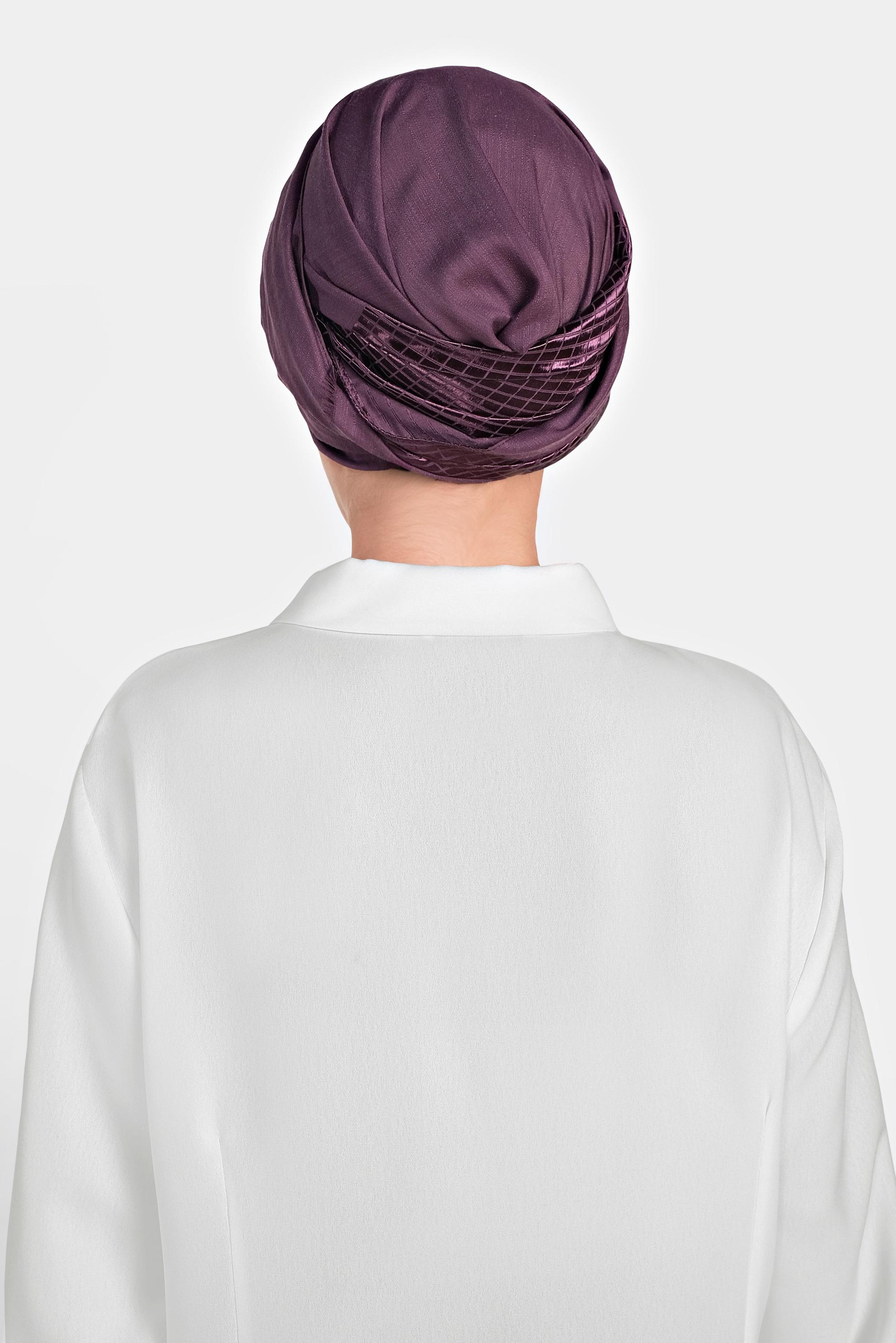 Tesettür giyim MOR 9974 ALVİNA AĞAÇ KABUĞU ŞAL