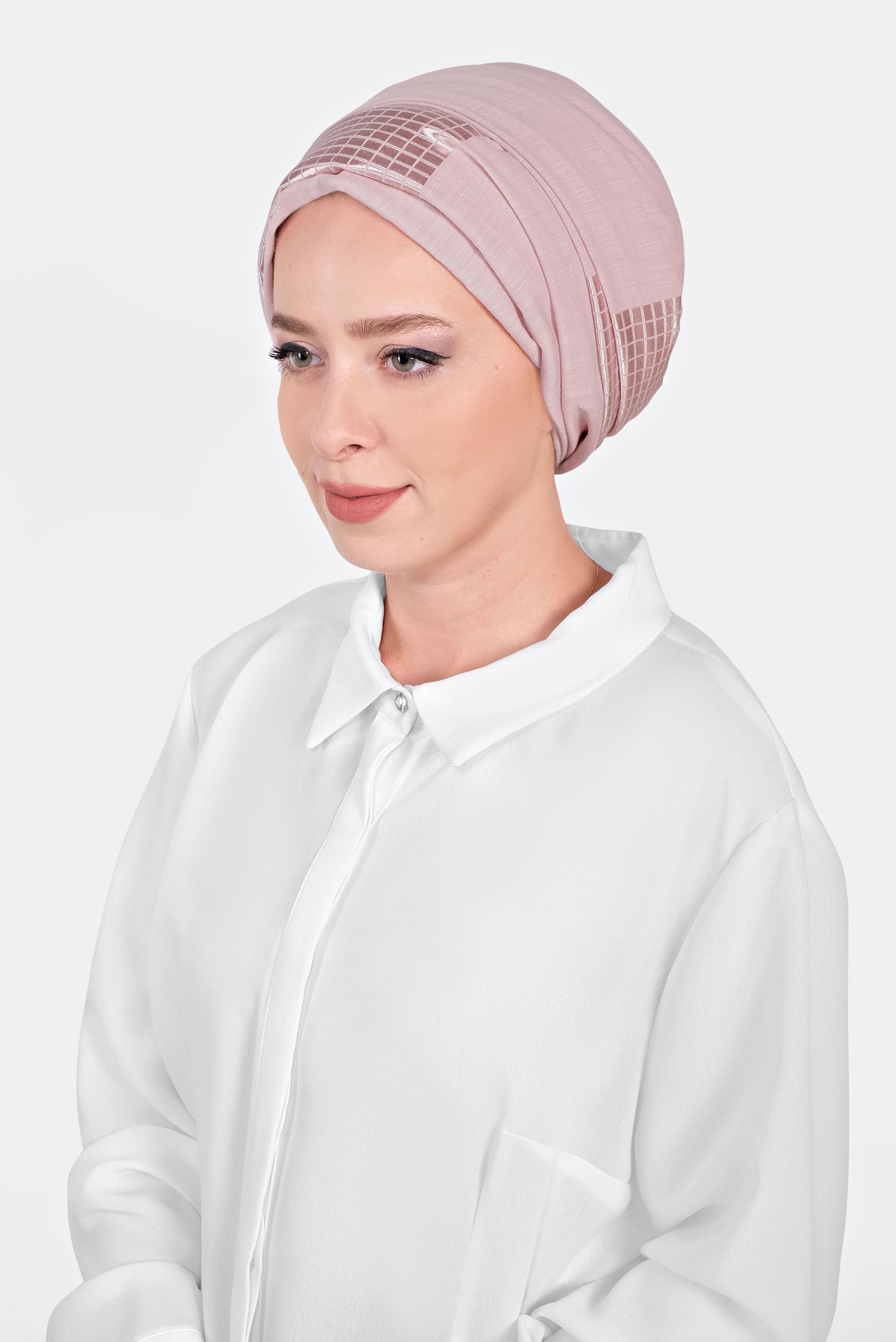 Tesettür giyim MOR 9974 ALVİNA AĞAÇ KABUĞU ŞAL