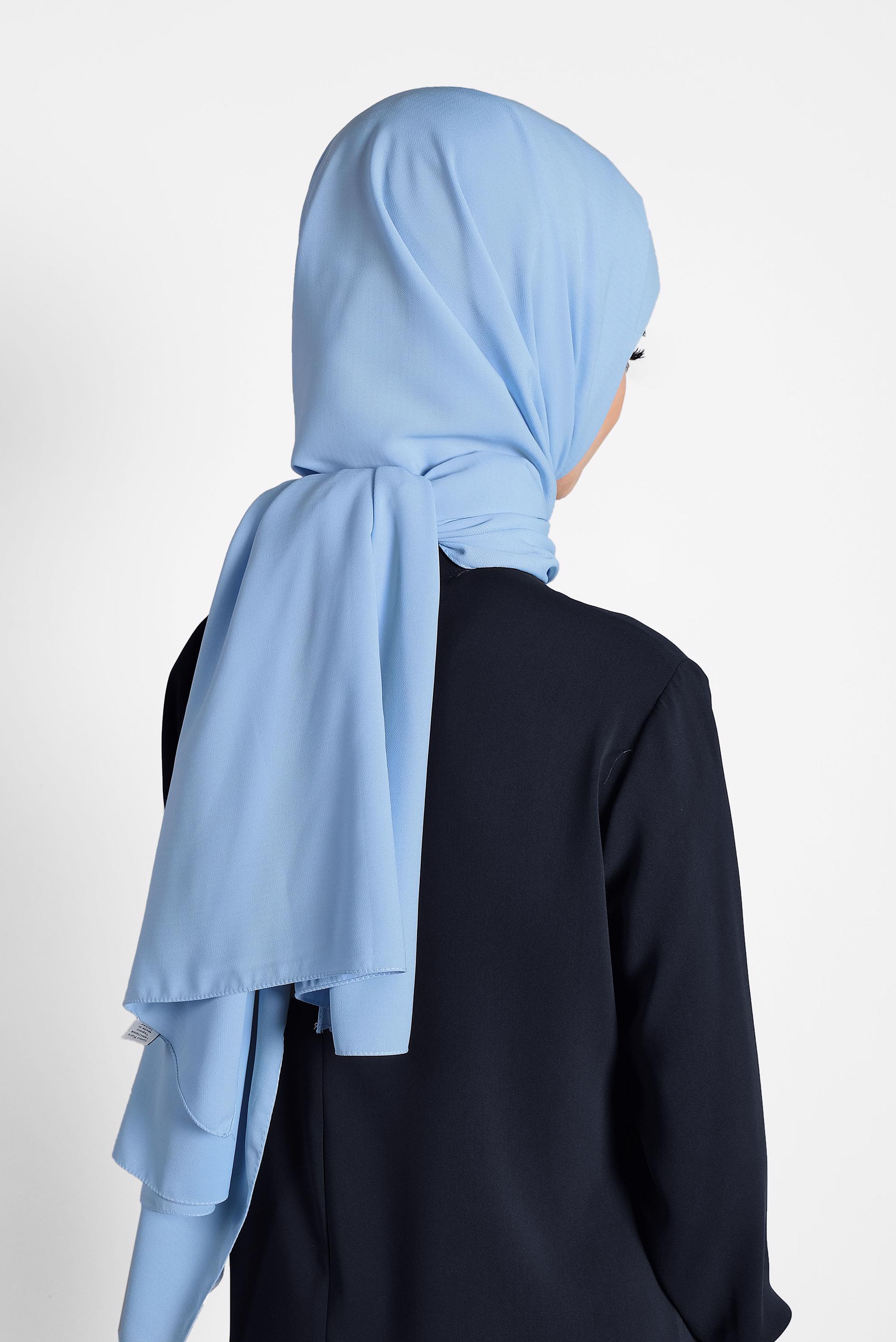 Tesettür giyim MAVİ 9981 ALVİNA KABARTMALI ŞAL