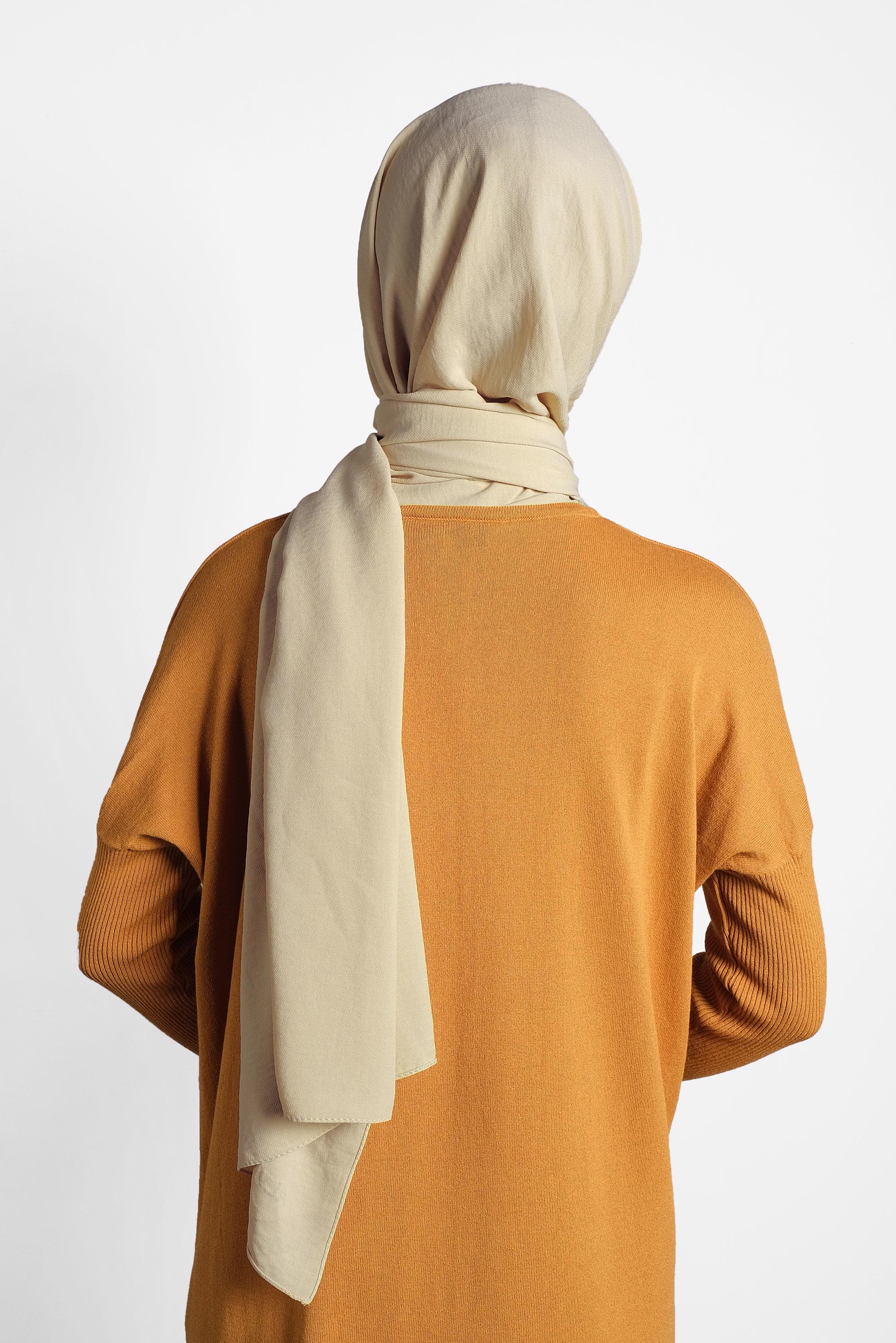 Tesettür giyim BEJ 9981 ALVİNA KABARTMALI ŞAL