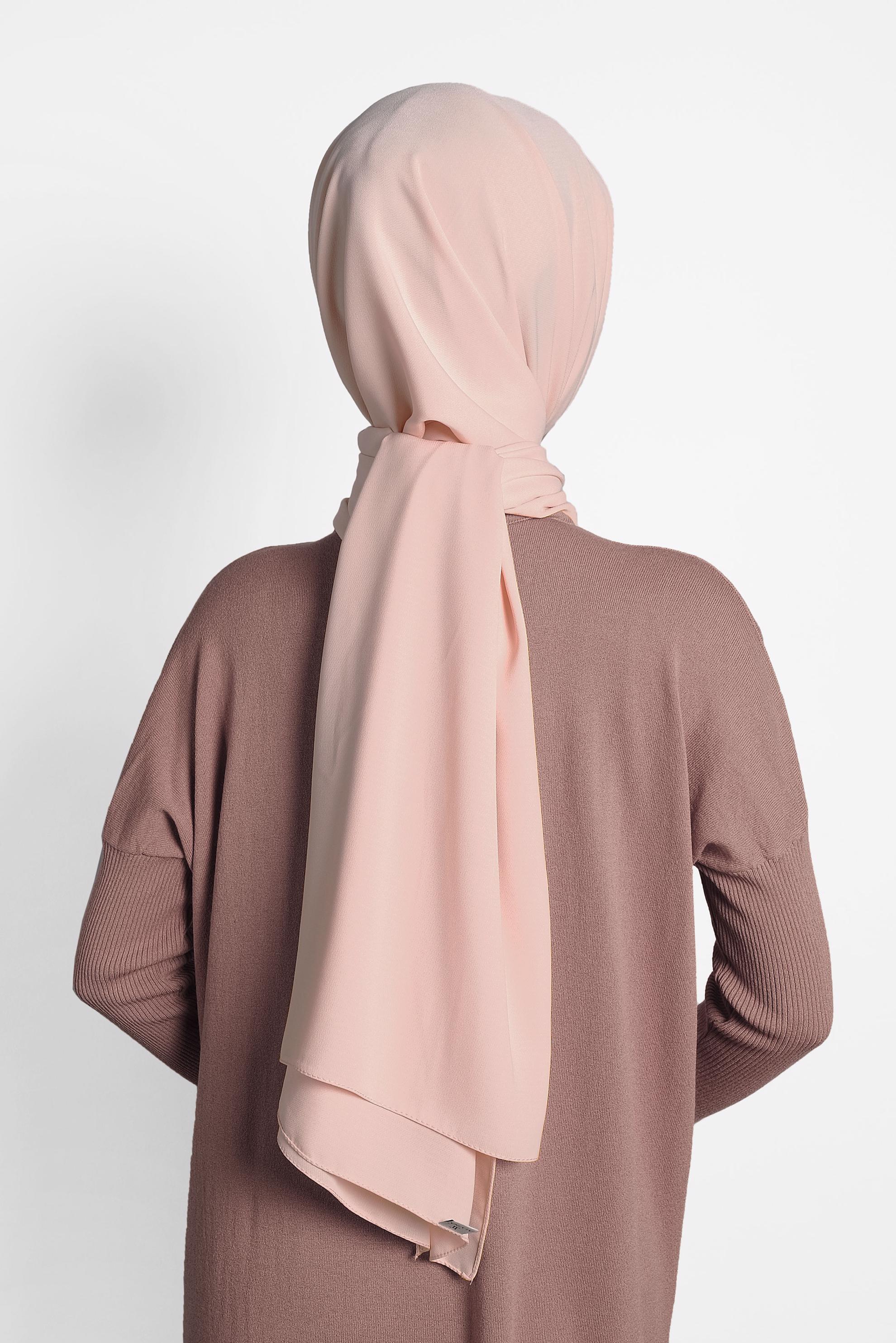 Tesettür giyim PUDRA 9981 ALVİNA KABARTMALI ŞAL