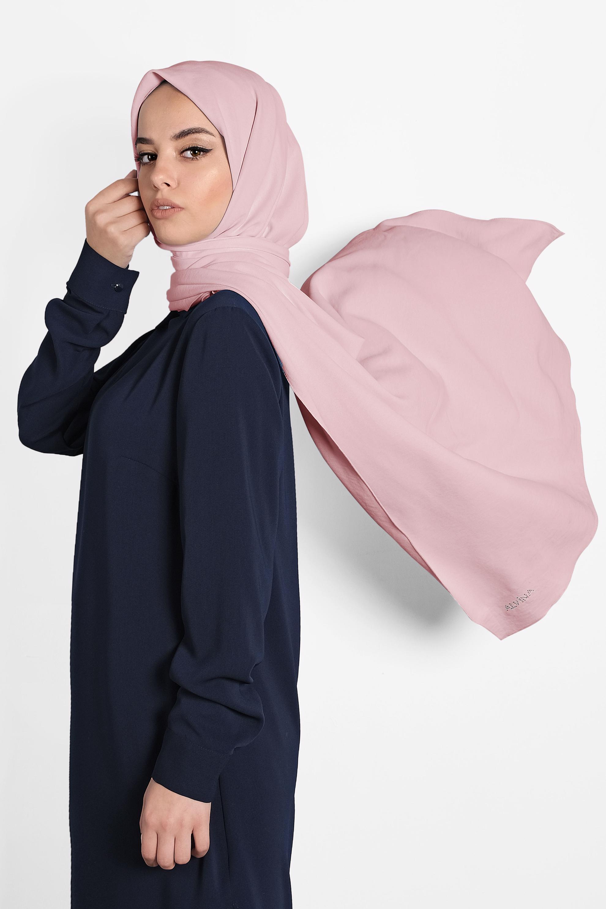 Tesettür giyim PEMBE 9981 ALVİNA KABARTMALI ŞAL