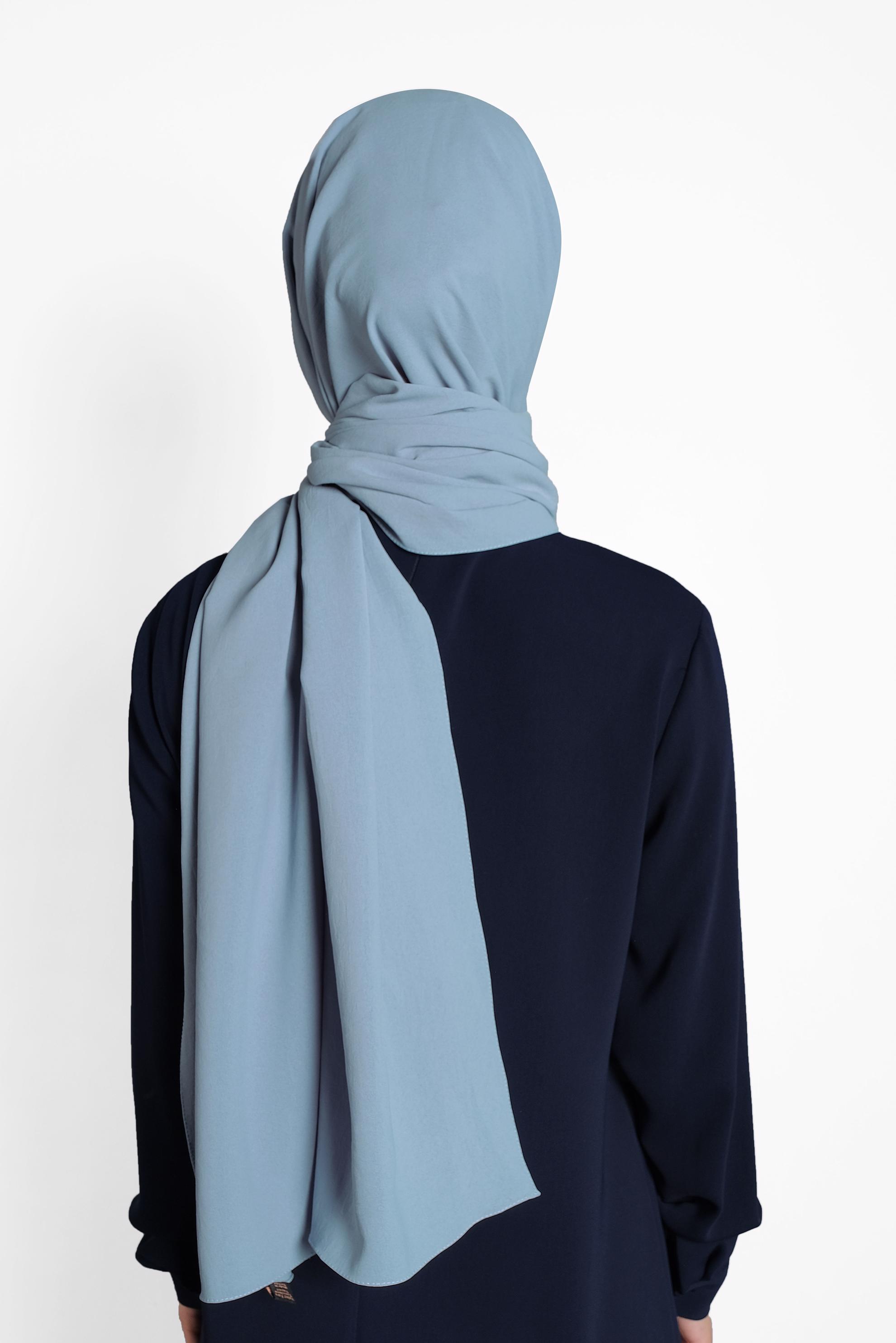 Tesettür giyim MAVİ 9981 ALVİNA KABARTMALI ŞAL