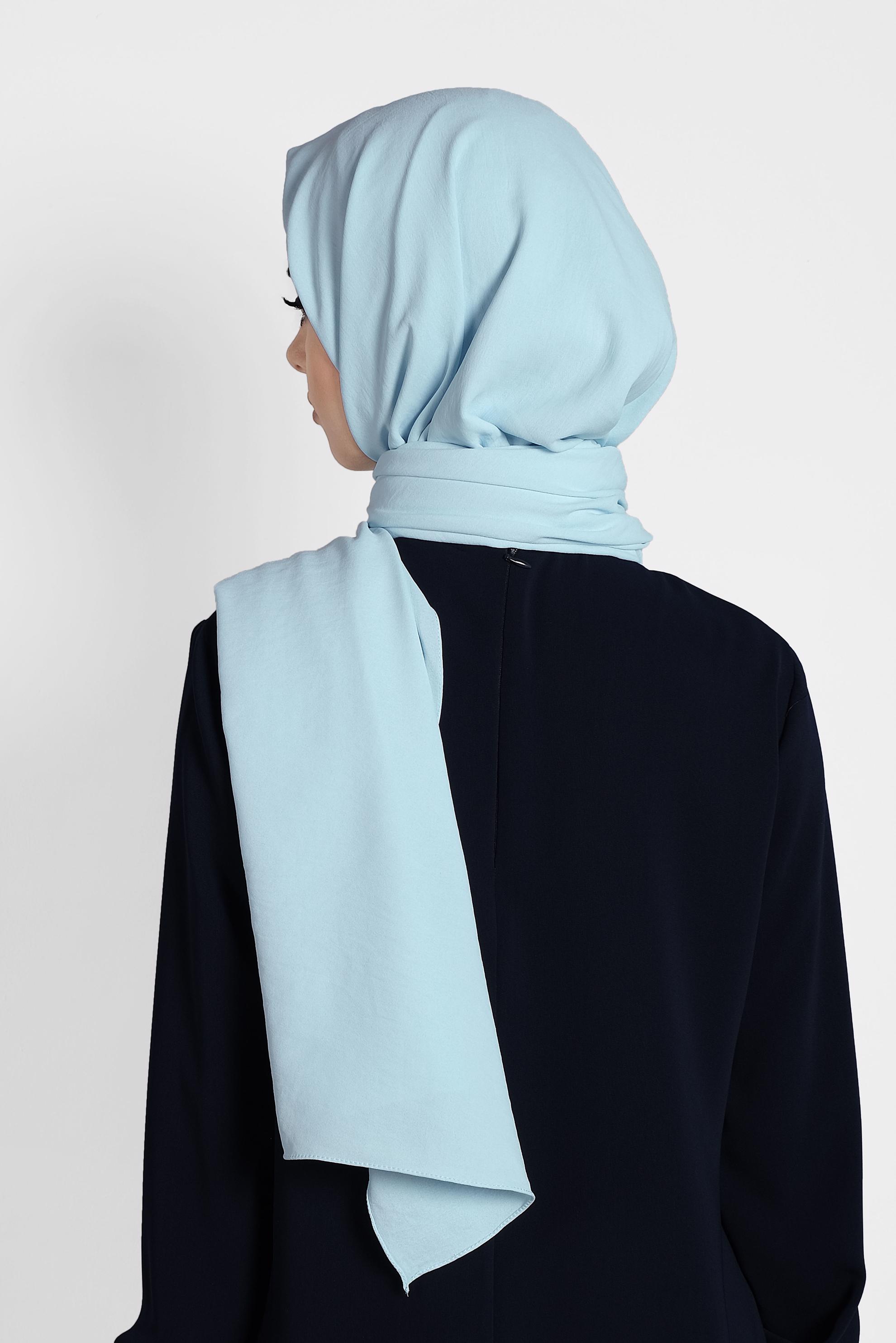 Tesettür giyim MAVİ 9981 ALVİNA KABARTMALI ŞAL