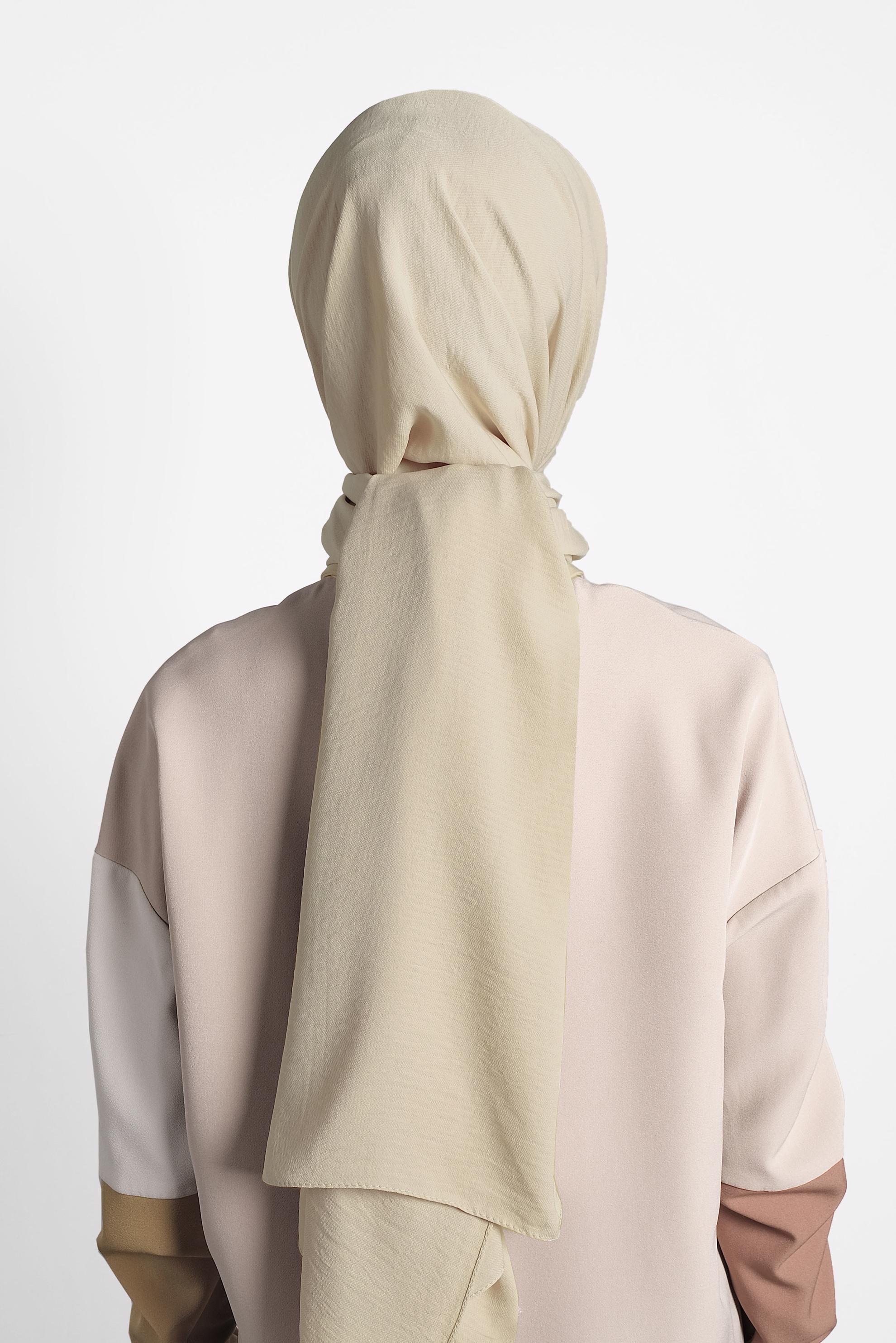 Tesettür giyim BEJ 9982 ALVİNA KREP ŞAL