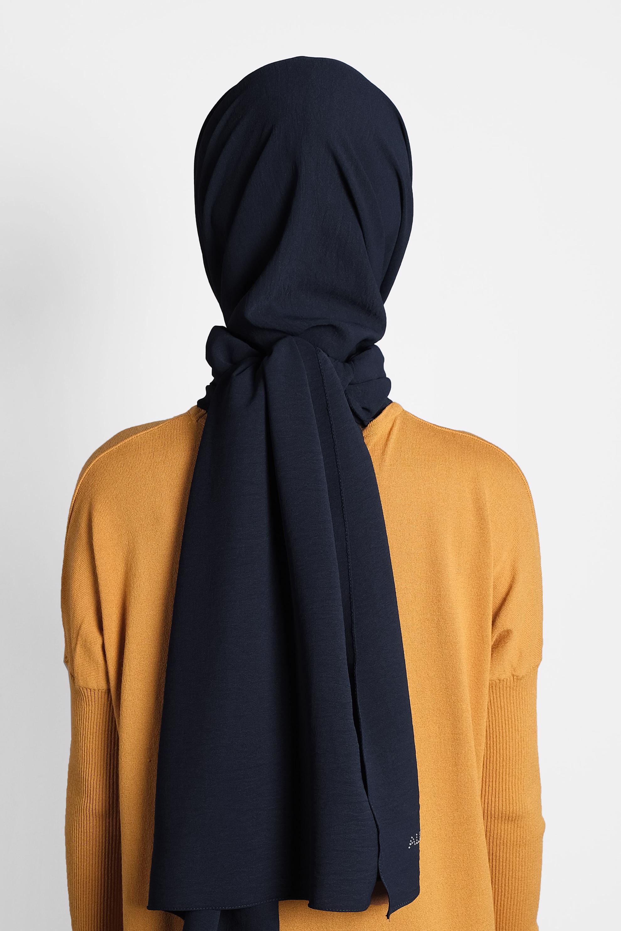 Tesettür giyim LACİVERT 9982 ALVİNA KREP ŞAL