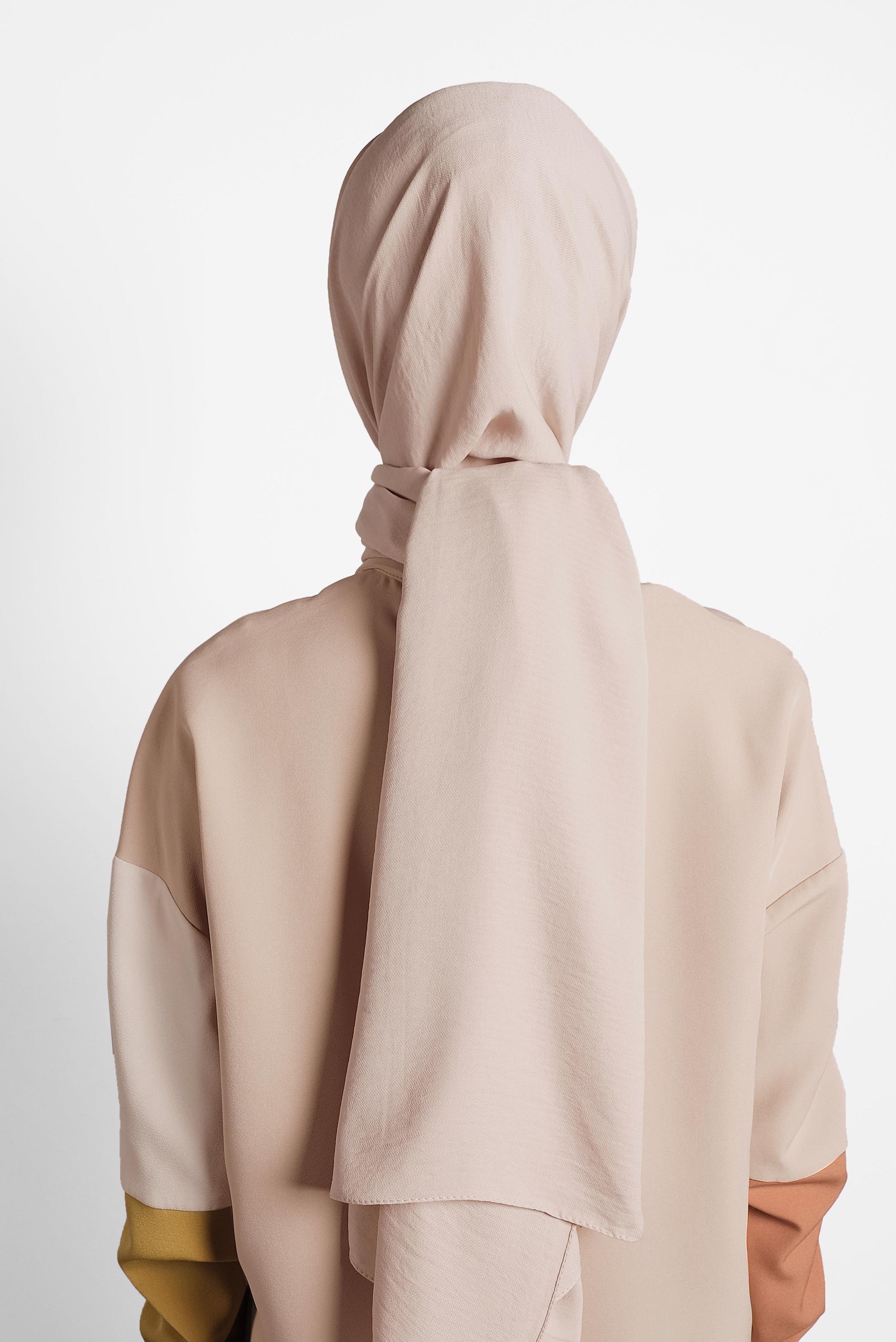 Tesettür giyim PUDRA 9982 ALVİNA KREP ŞAL