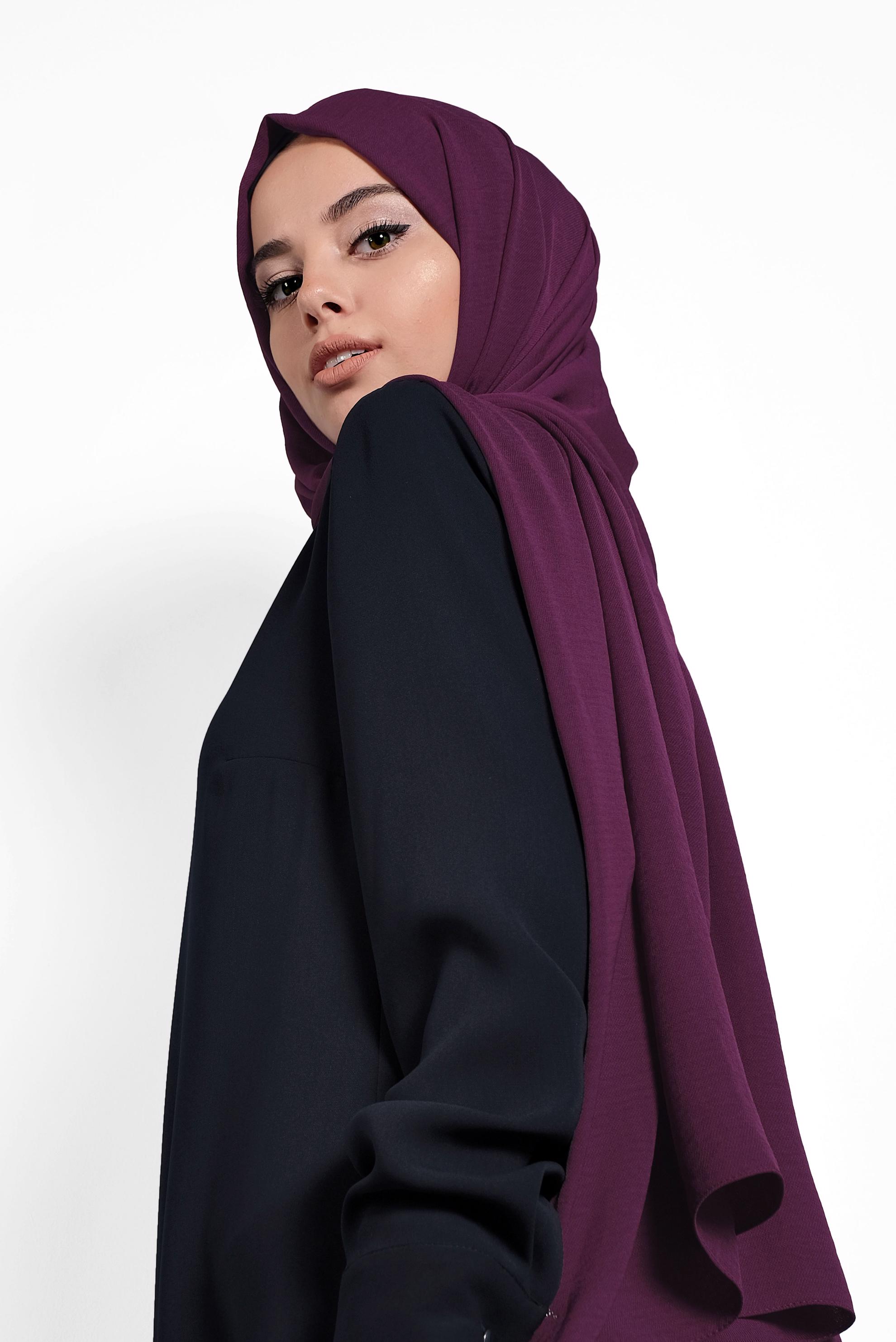 Tesettür giyim MOR 9982 ALVİNA KREP ŞAL