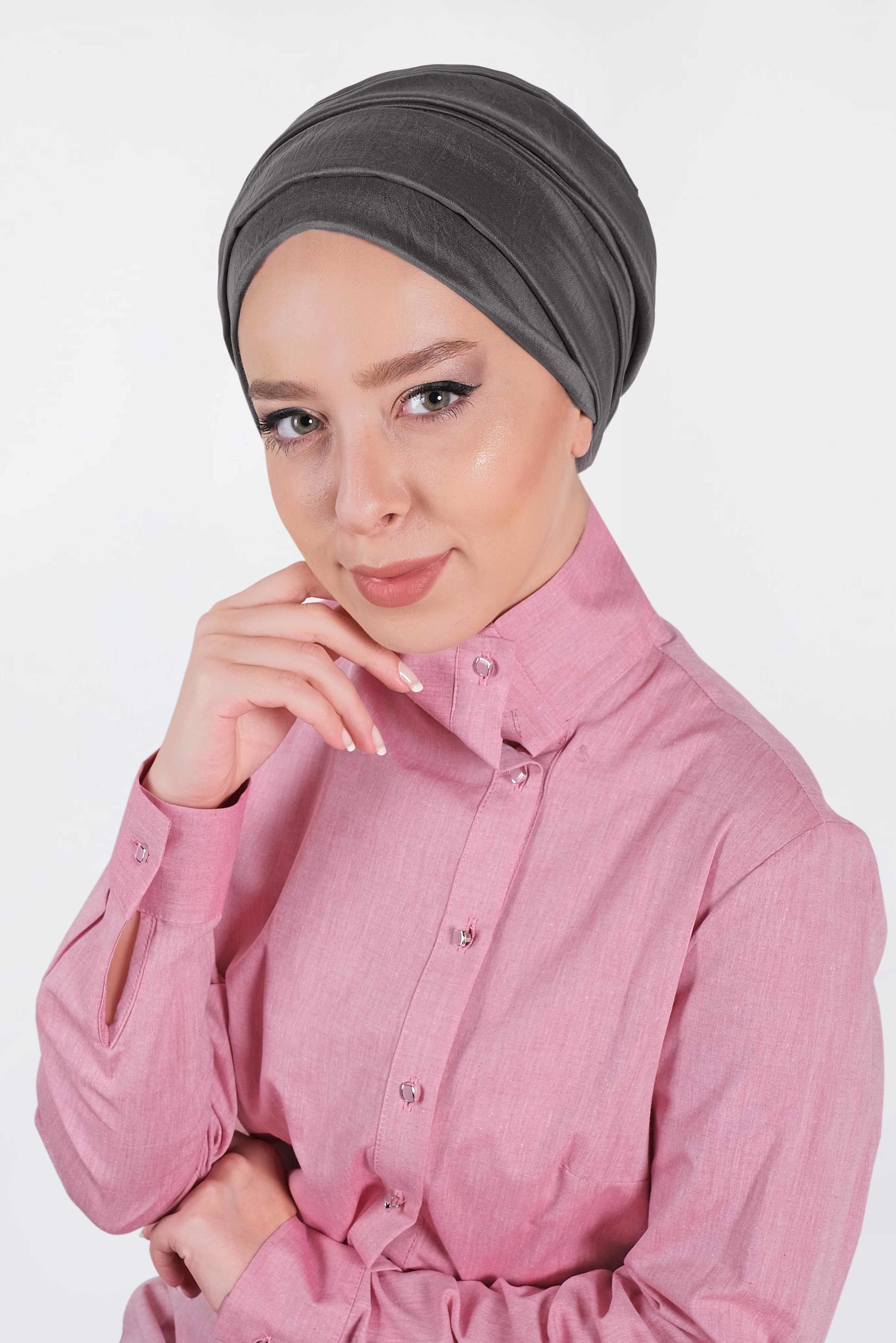 Tesettür giyim GRİ ALVİNA MİLANO ŞAL 9984 