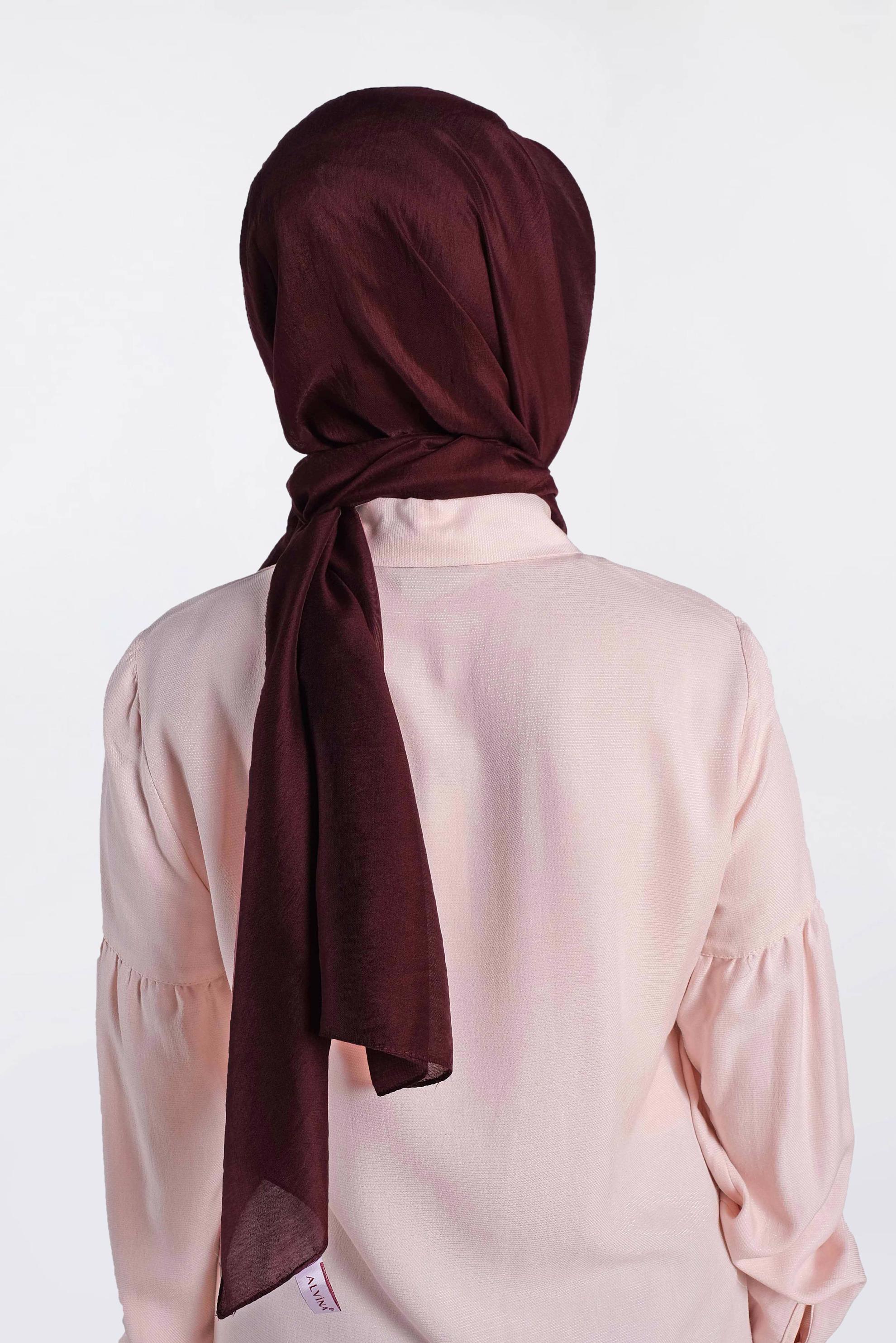 Tesettür giyim BORDO ALVİNA MİLANO ŞAL 9984 