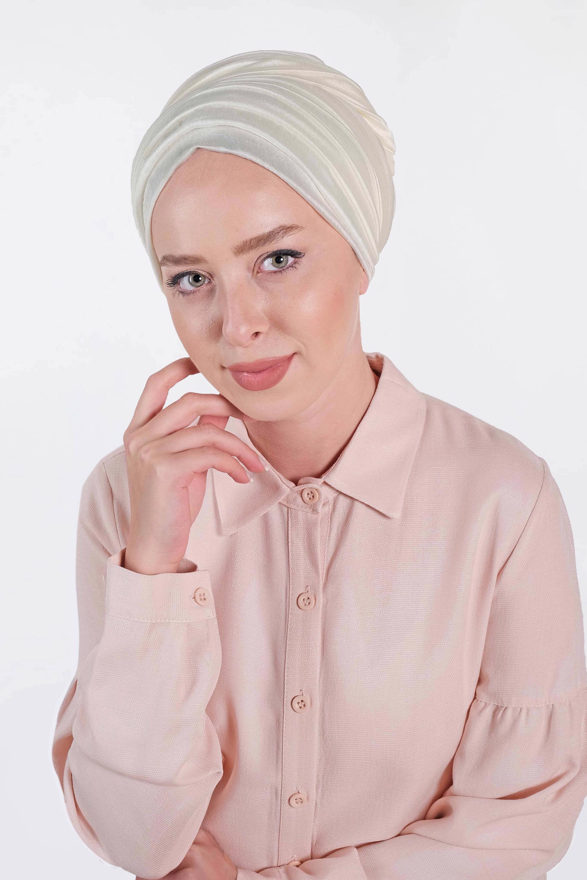 Tesettür giyim EKRU ALVİNA MİLANO ŞAL 9984 