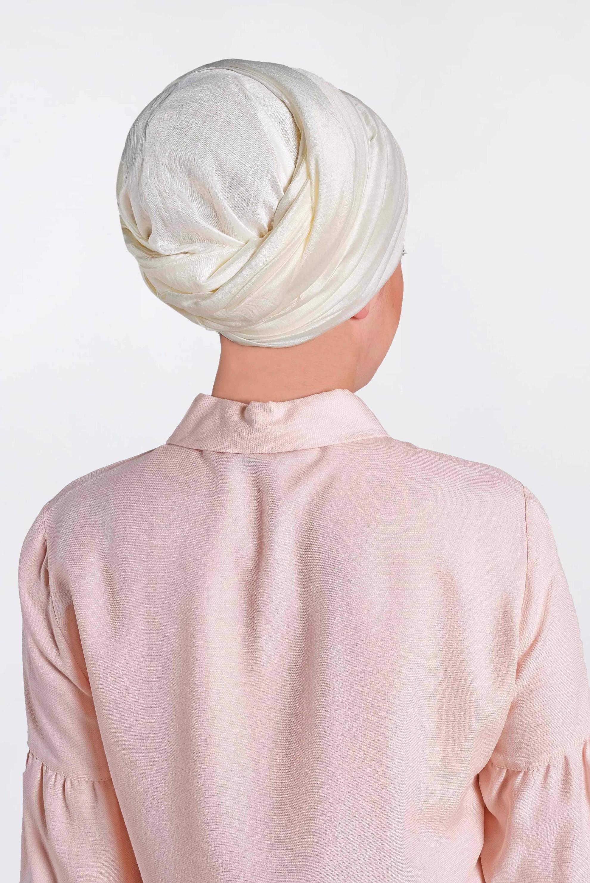 Tesettür giyim EKRU ALVİNA MİLANO ŞAL 9984 