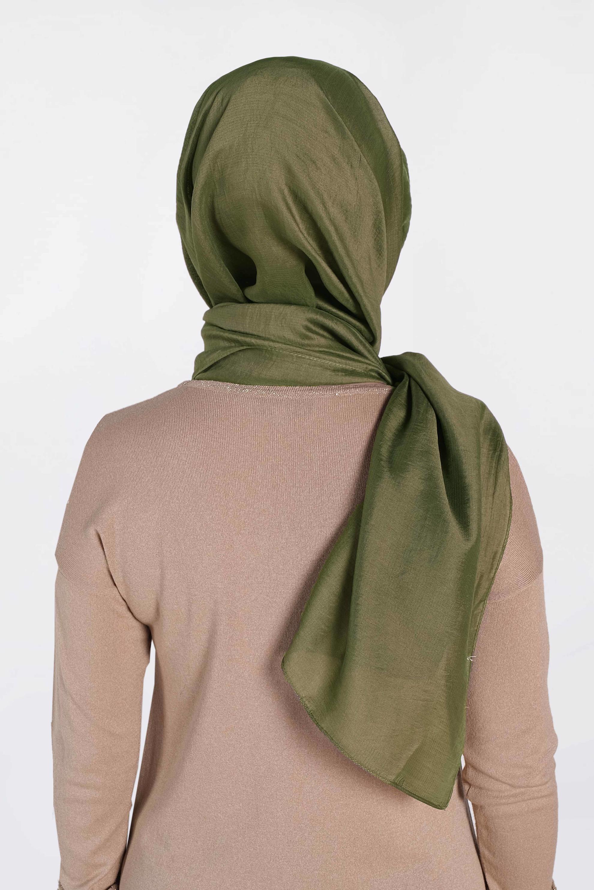 Tesettür giyim HAKİ ALVİNA MİLANO ŞAL 9984 