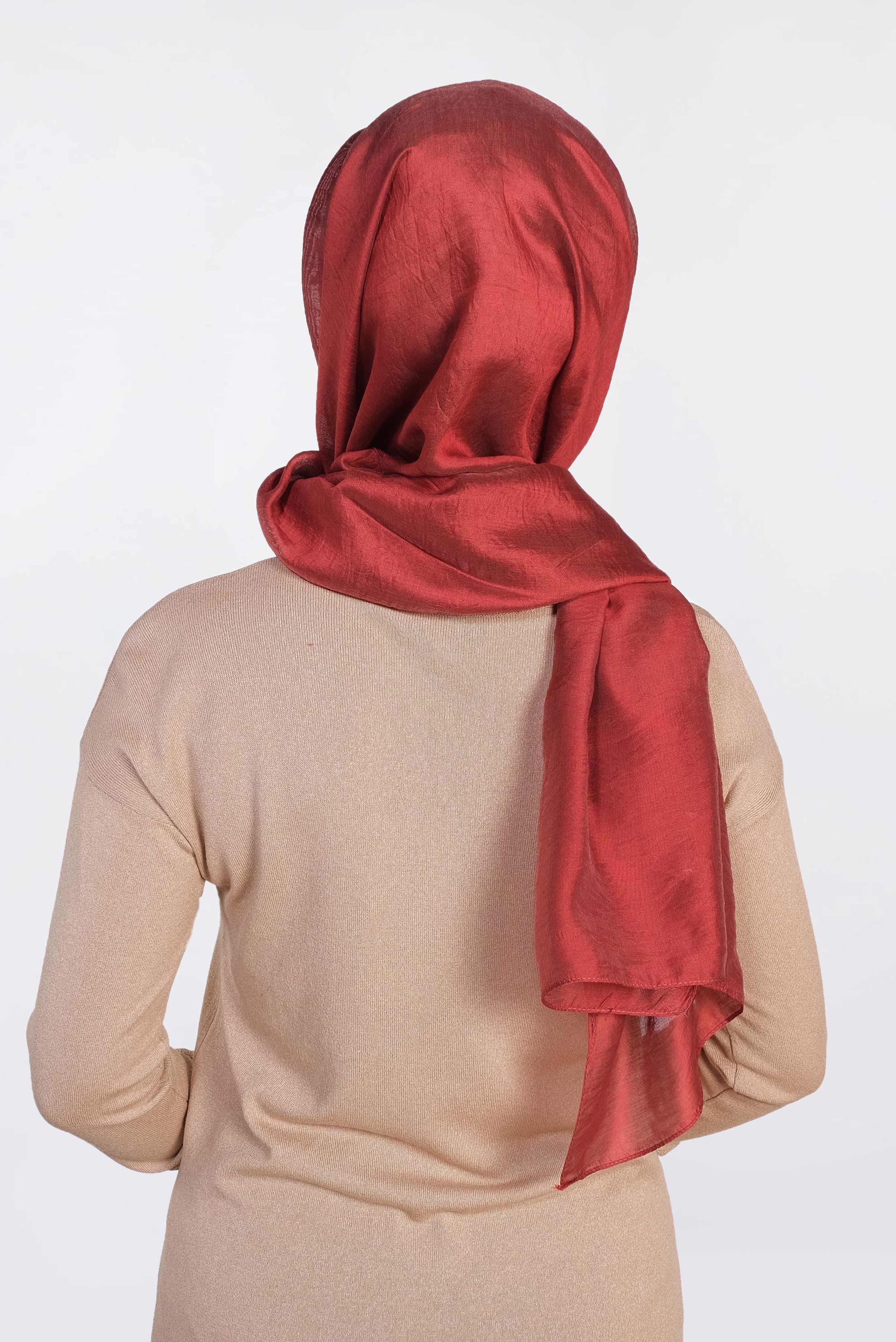 Tesettür giyim TURUNCU ALVİNA MİLANO ŞAL 9984 