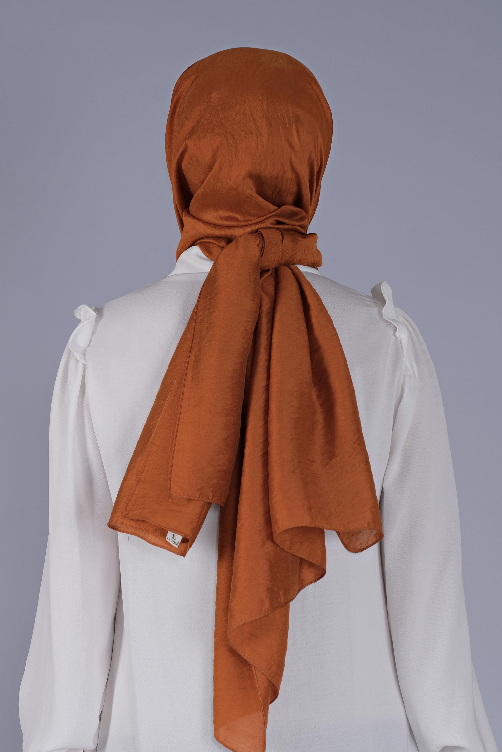 Tesettür giyim TABA ALVİNA MİLANO ŞAL 9984 