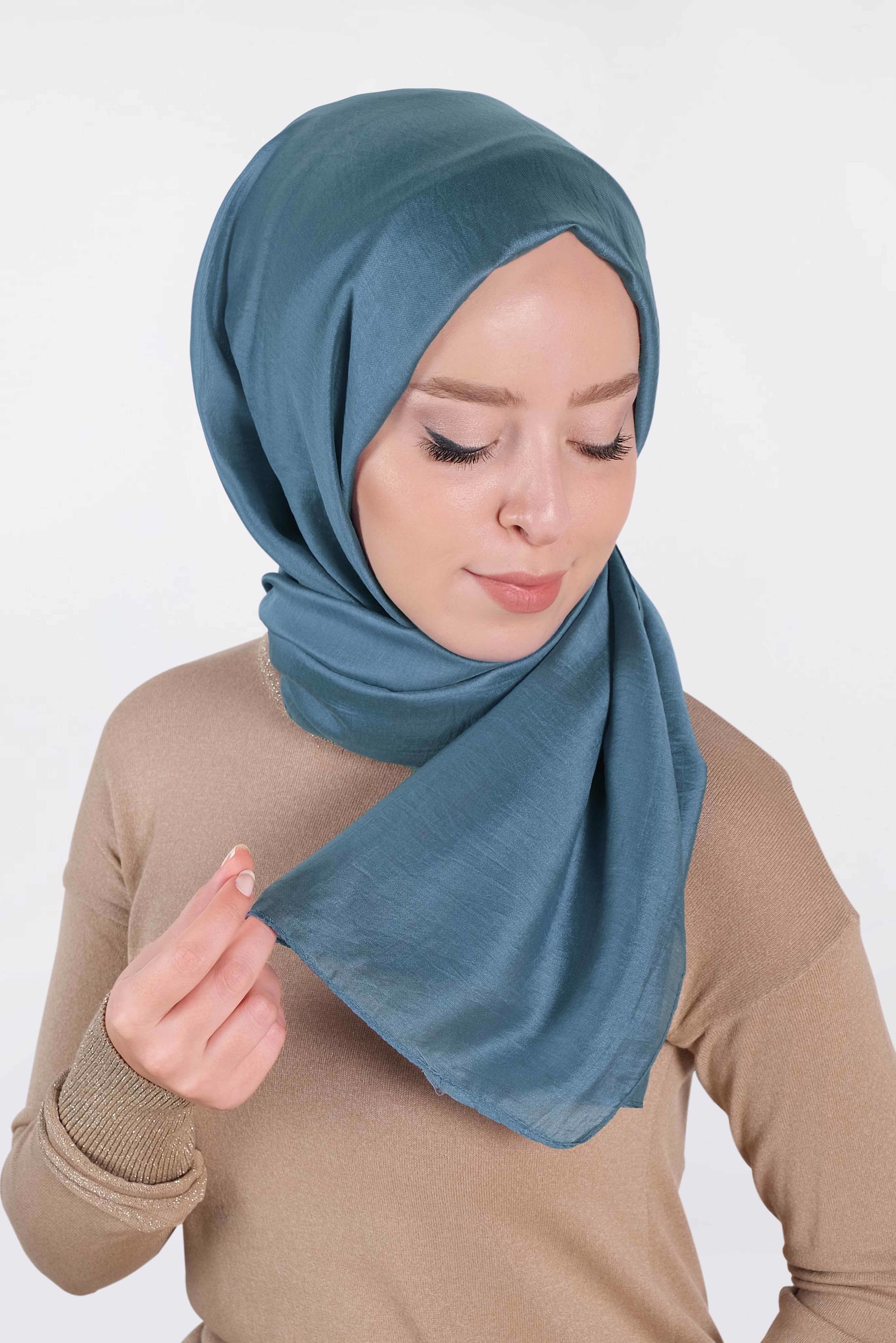 Tesettür giyim LACİVERT ALVİNA MİLANO ŞAL 9984 