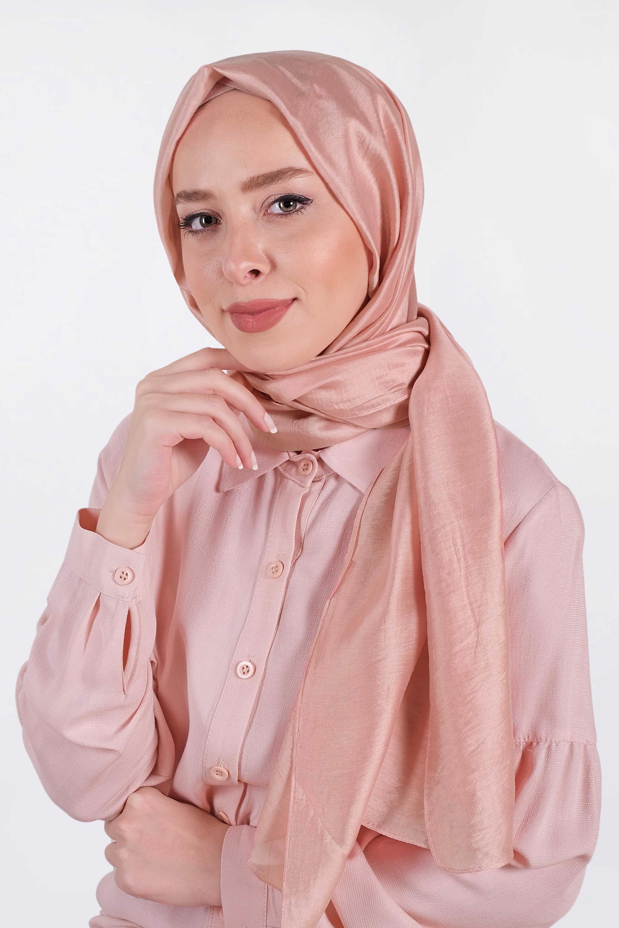 Tesettür giyim PUDRA ALVİNA MİLANO ŞAL 9984 