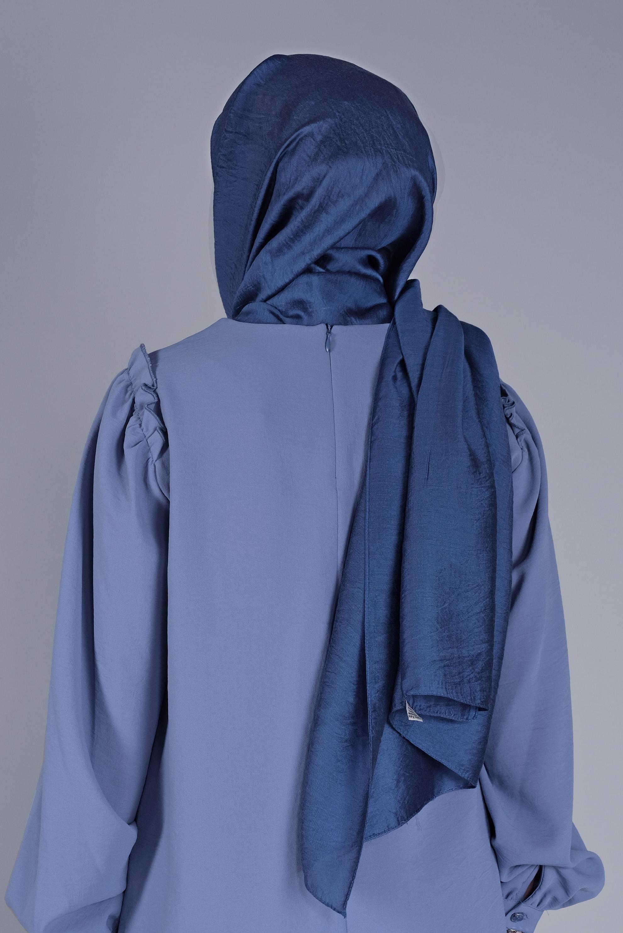 Tesettür giyim LACİVERT ALVİNA MİLANO ŞAL 9984 