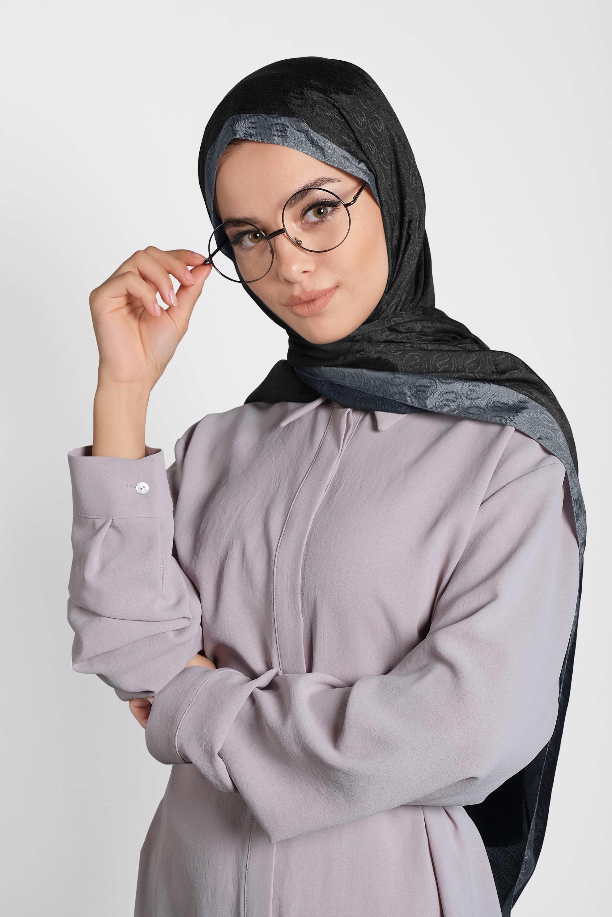 Vêtements hijab NOIR CHÂLE ALVINA 9997