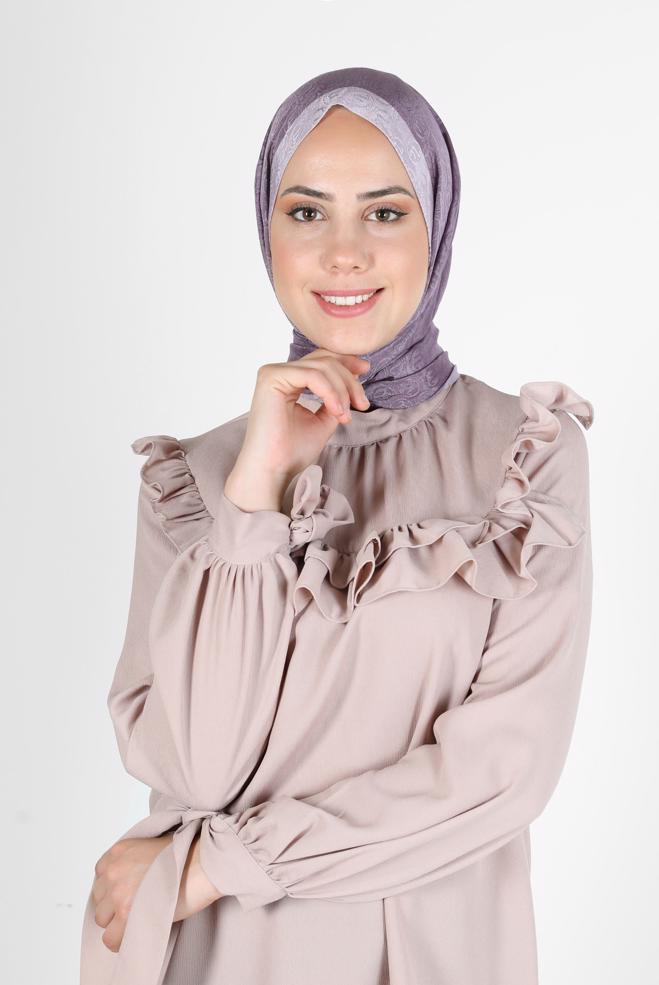 Tesettür giyim  ALVİNA MONOGRAM ŞAL 9997 - ALVİNA