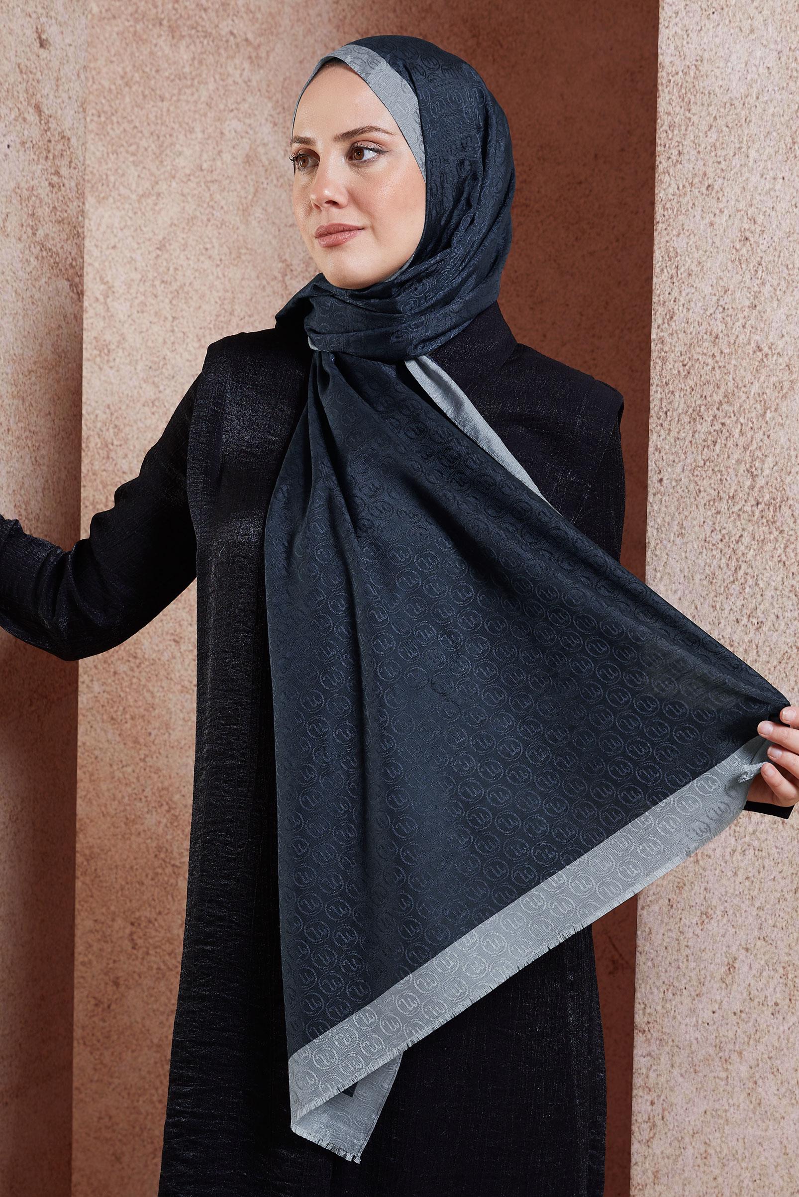 Hijab clothing NAVY BLUE ALVINA SHAWL 9997