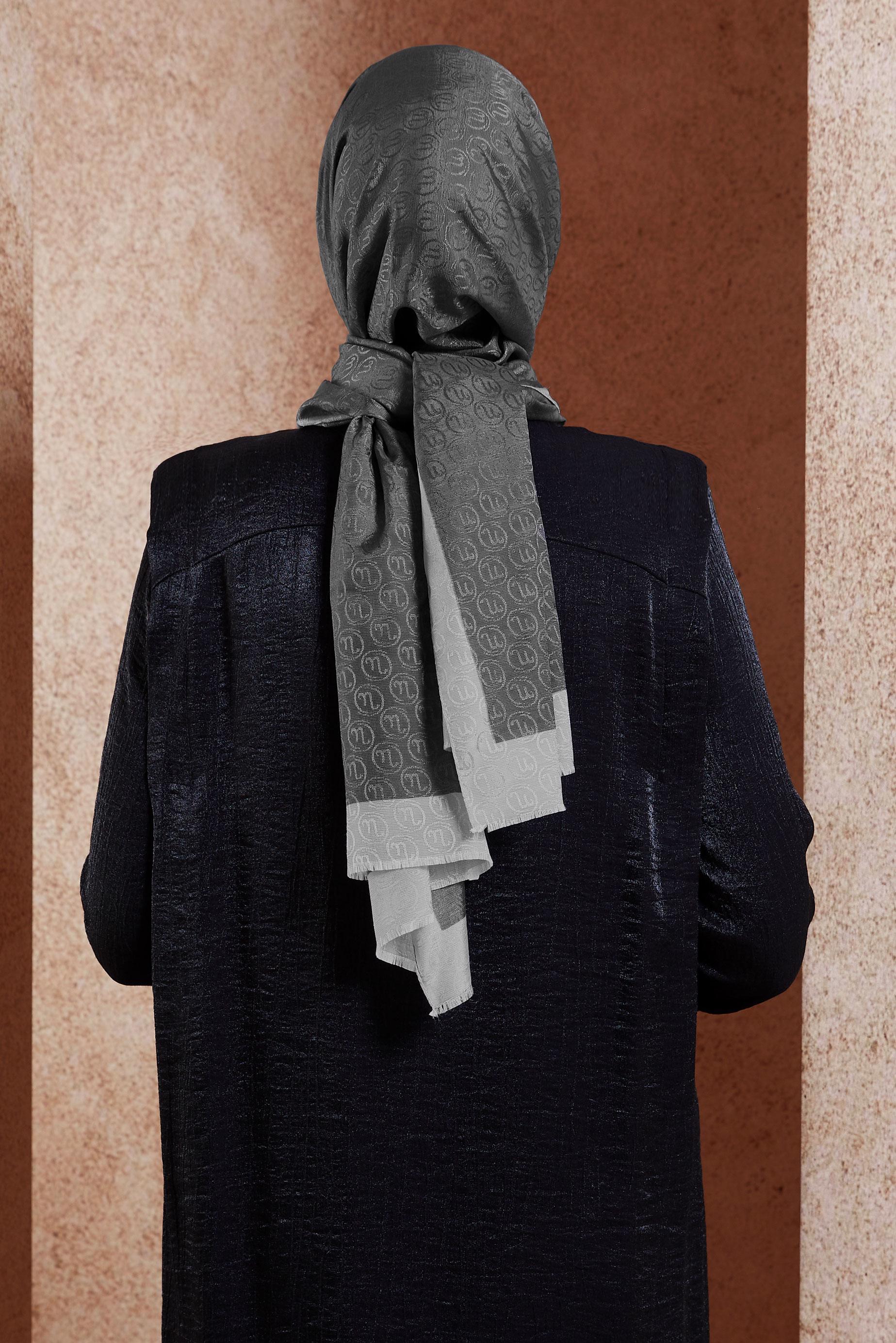 Hijab clothing GREY ALVINA SHAWL 9997