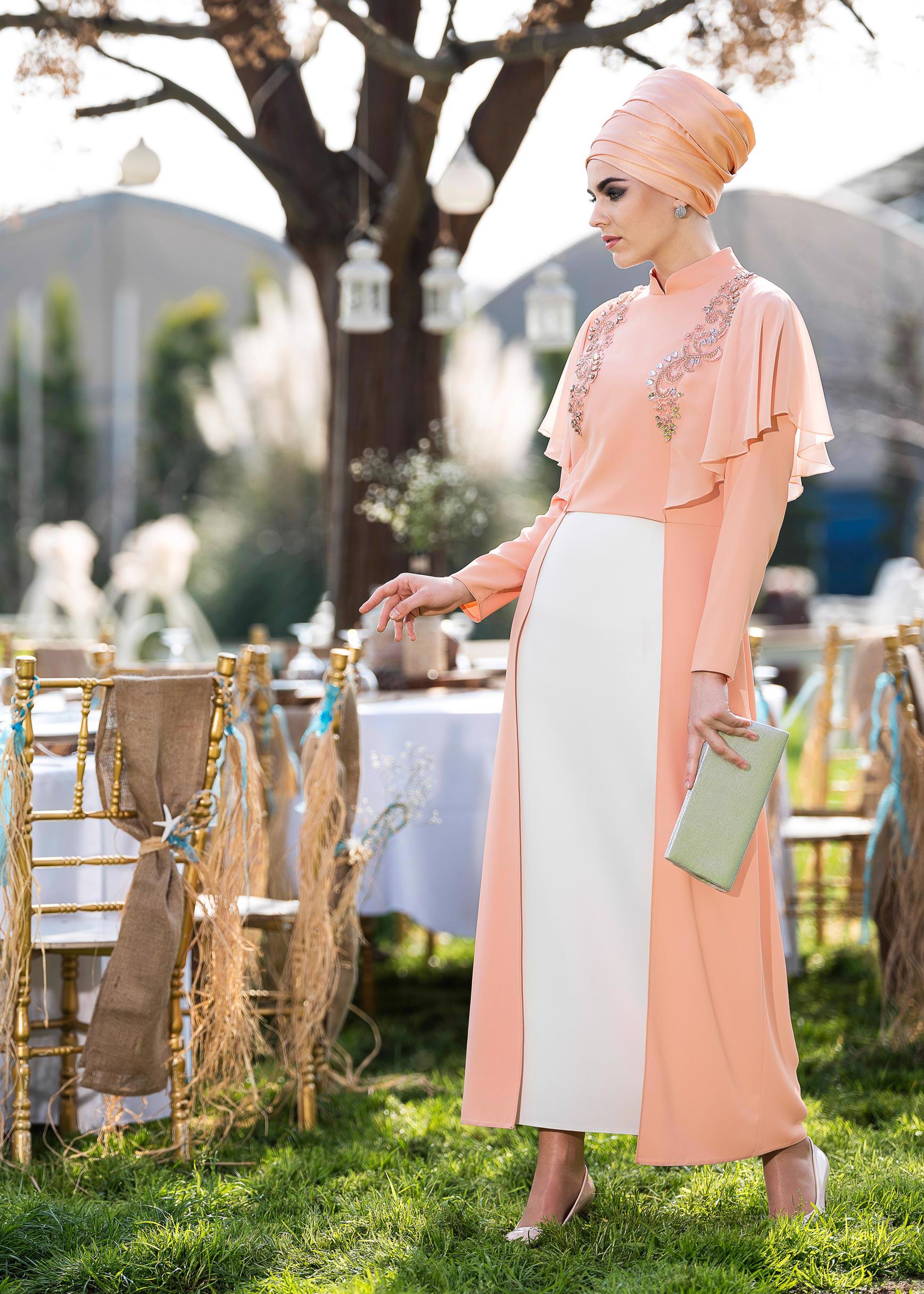 Hijab clothing POWDER Flywheel Detail Binary Suit 3406 