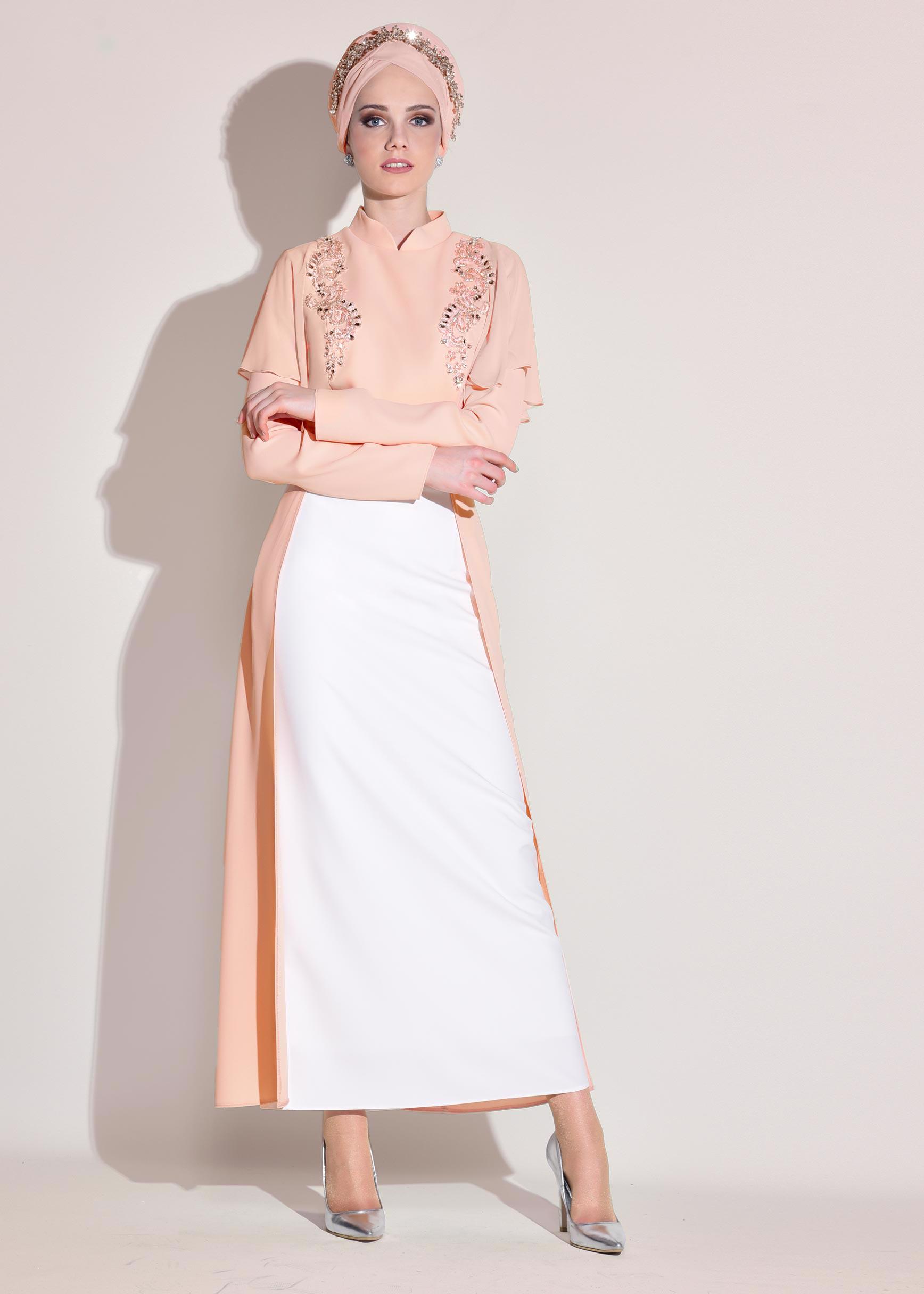 Hijab clothing POWDER Flywheel Detail Binary Suit 3406 