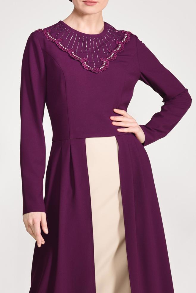 Hijab clothing DAMSON Stone Detailed Binary Suit 3419   - ALVİNA