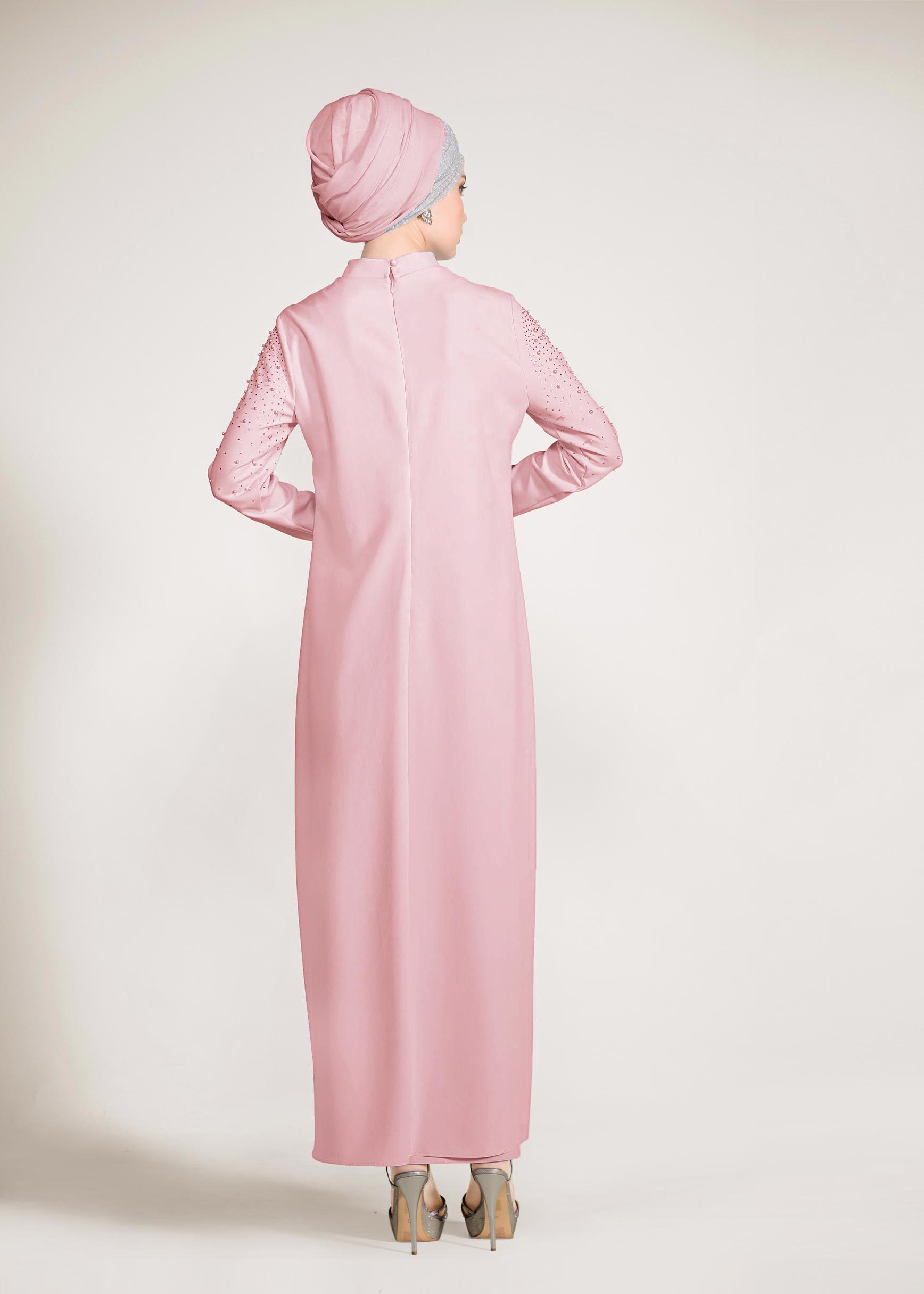 Hijab clothing POWDER Bead Embroidered Binary Suit 3456 