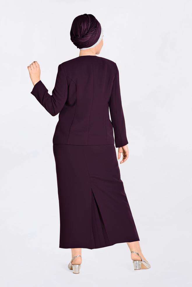 Vêtements hijab PRUNE Costume 3480  - ALVİNA