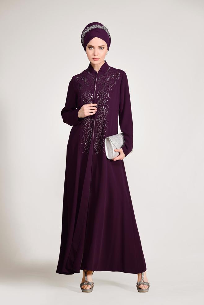 Vêtements hijab POURPRE Costume 3423  - ALVİNA