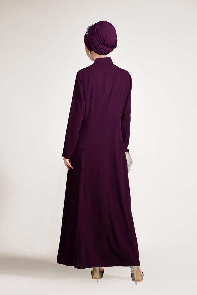 Vêtements hijab POURPRE Costume 3423  - ALVİNA