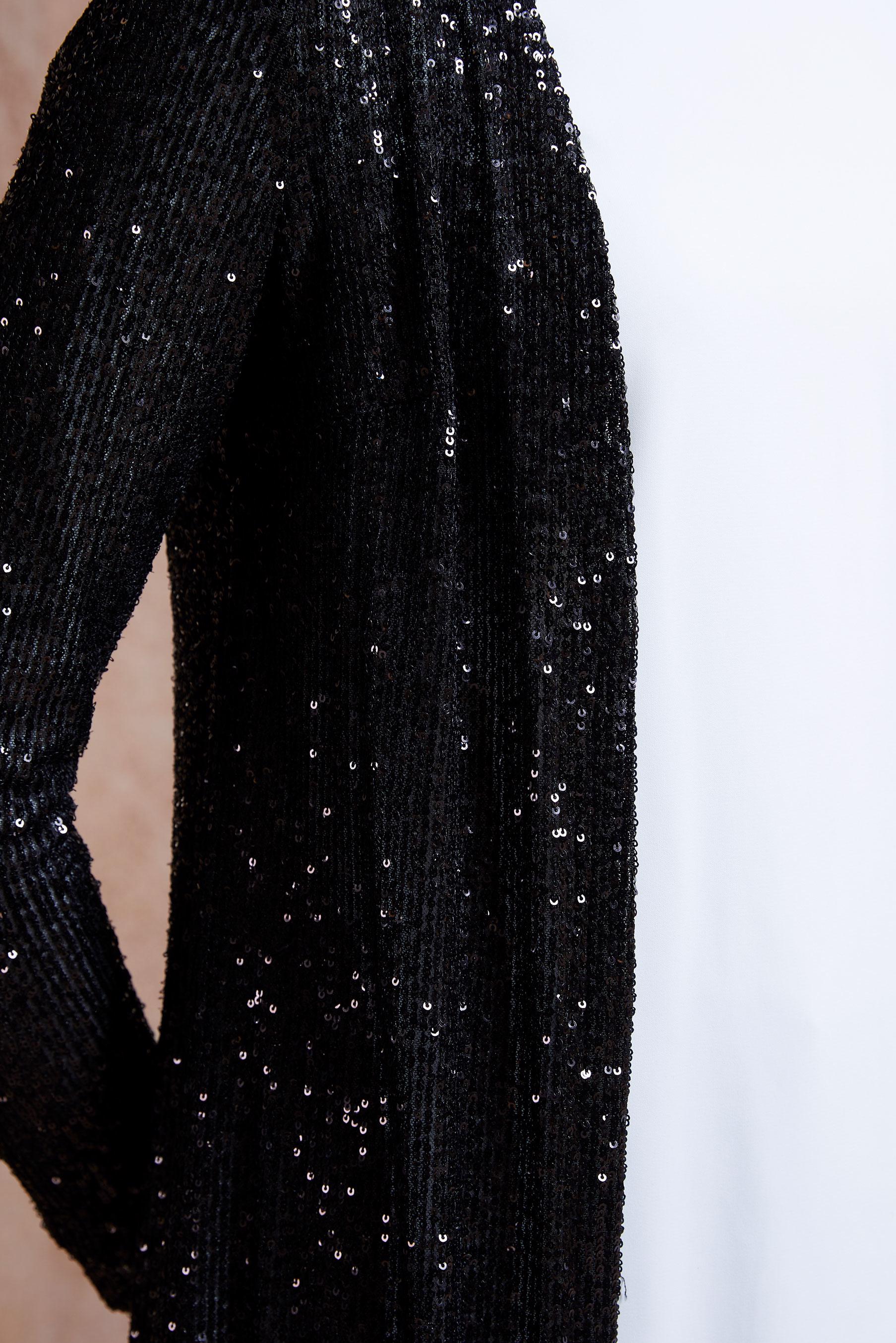 Tesettür giyim SİYAH PUL PAYETLİ ÜÇLÜ PANTOLONLU TAKIM 3533