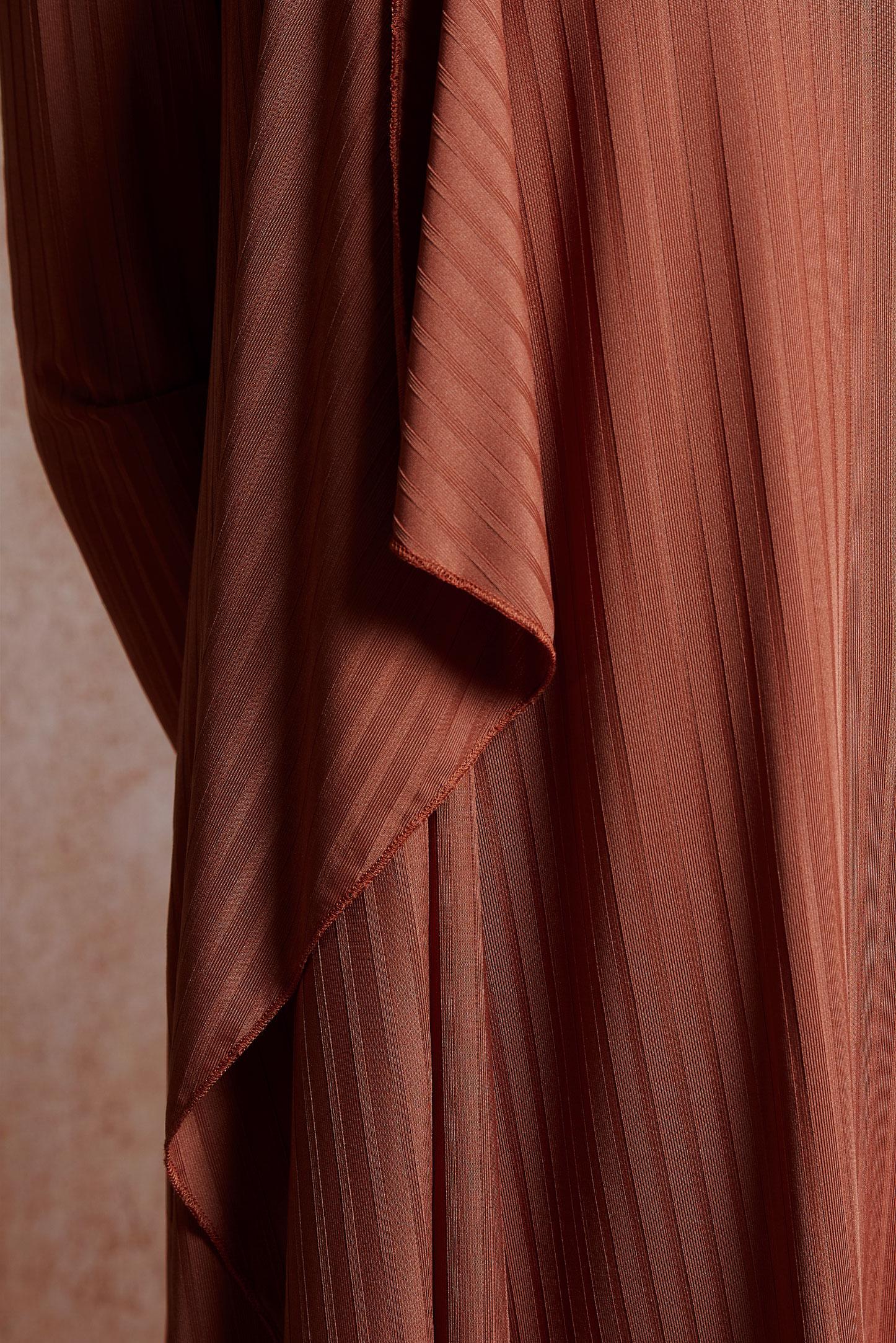 Tesettür giyim TURUNCU SALAŞ ÜÇLÜ PANTOLONLU TAKIM 4047