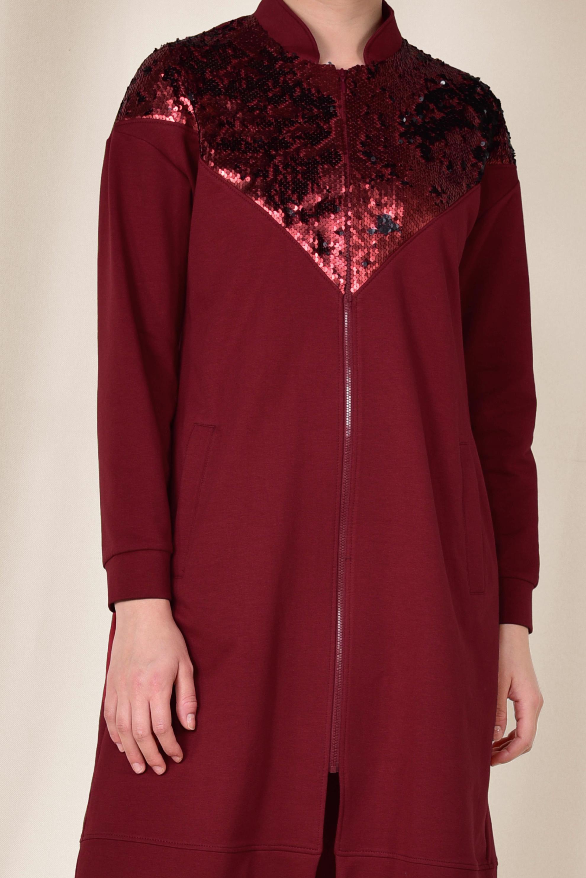 Vêtements hijab ROUGE BORDEAUX Costume 4071 