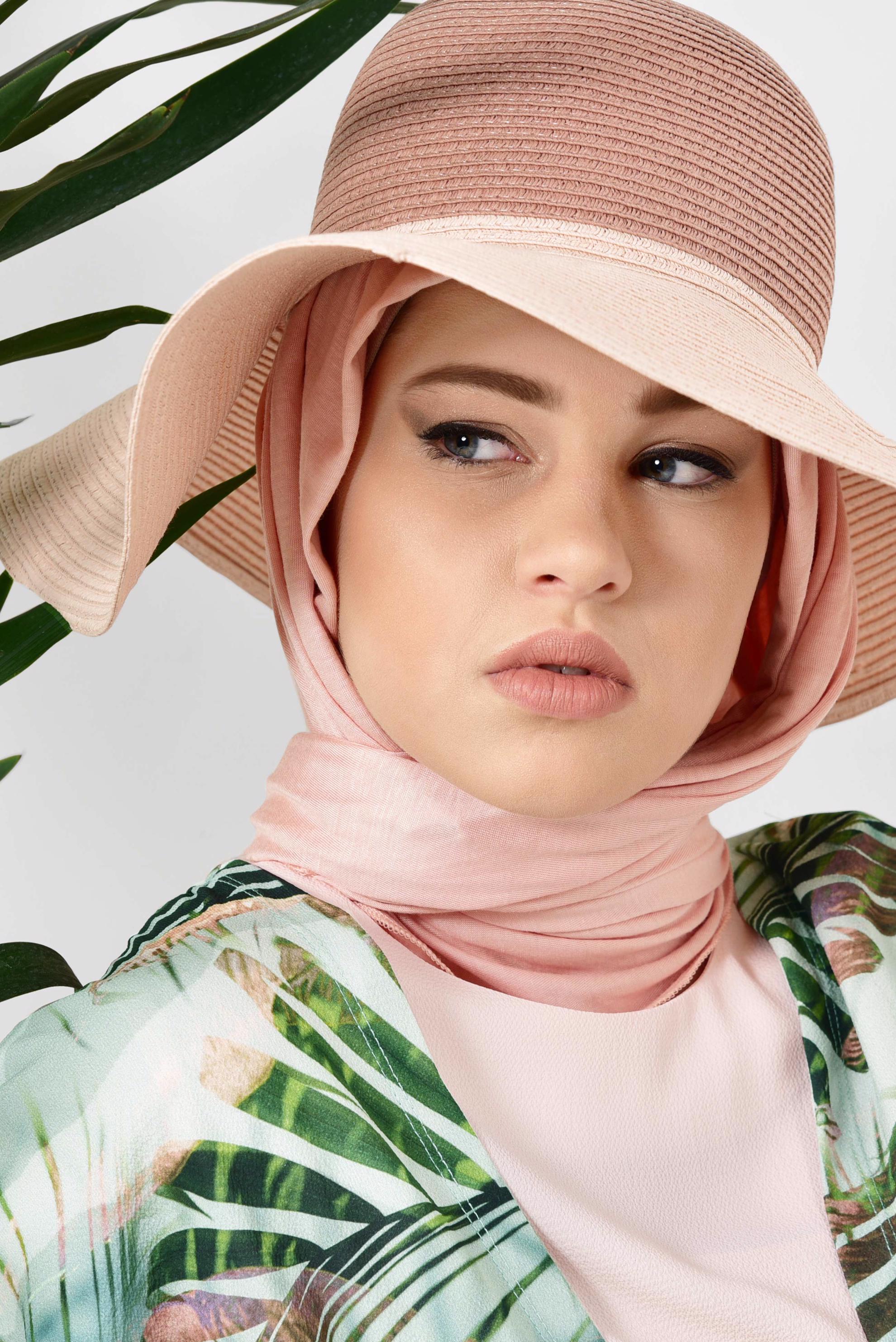 Hijab clothing GREEN Tassel Binary Suit 4998