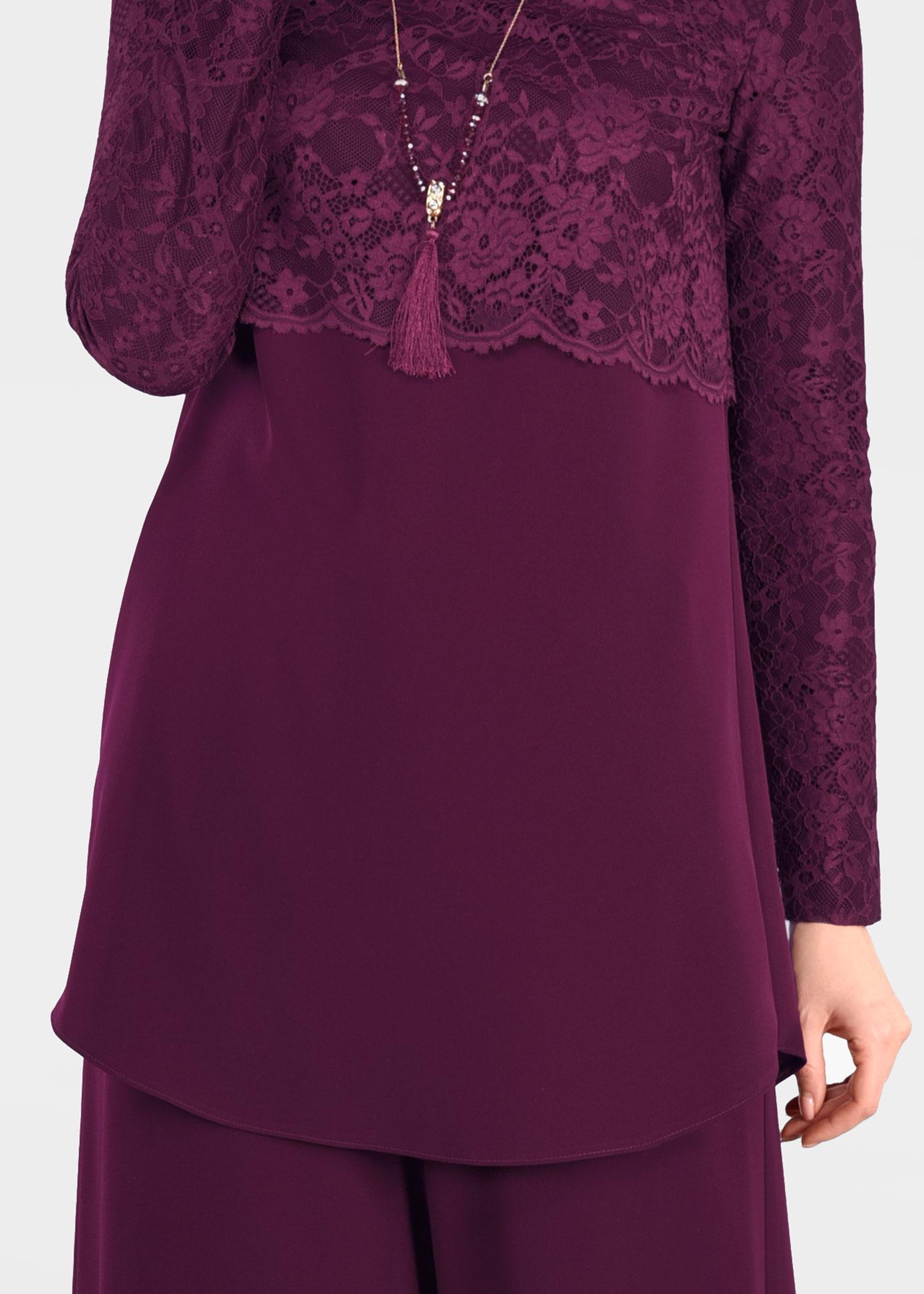 Tesettür giyim MOR 4959-1 NEPAL 7580 2&prime;Lİ PANT.TAKIM 38/44 TEK40