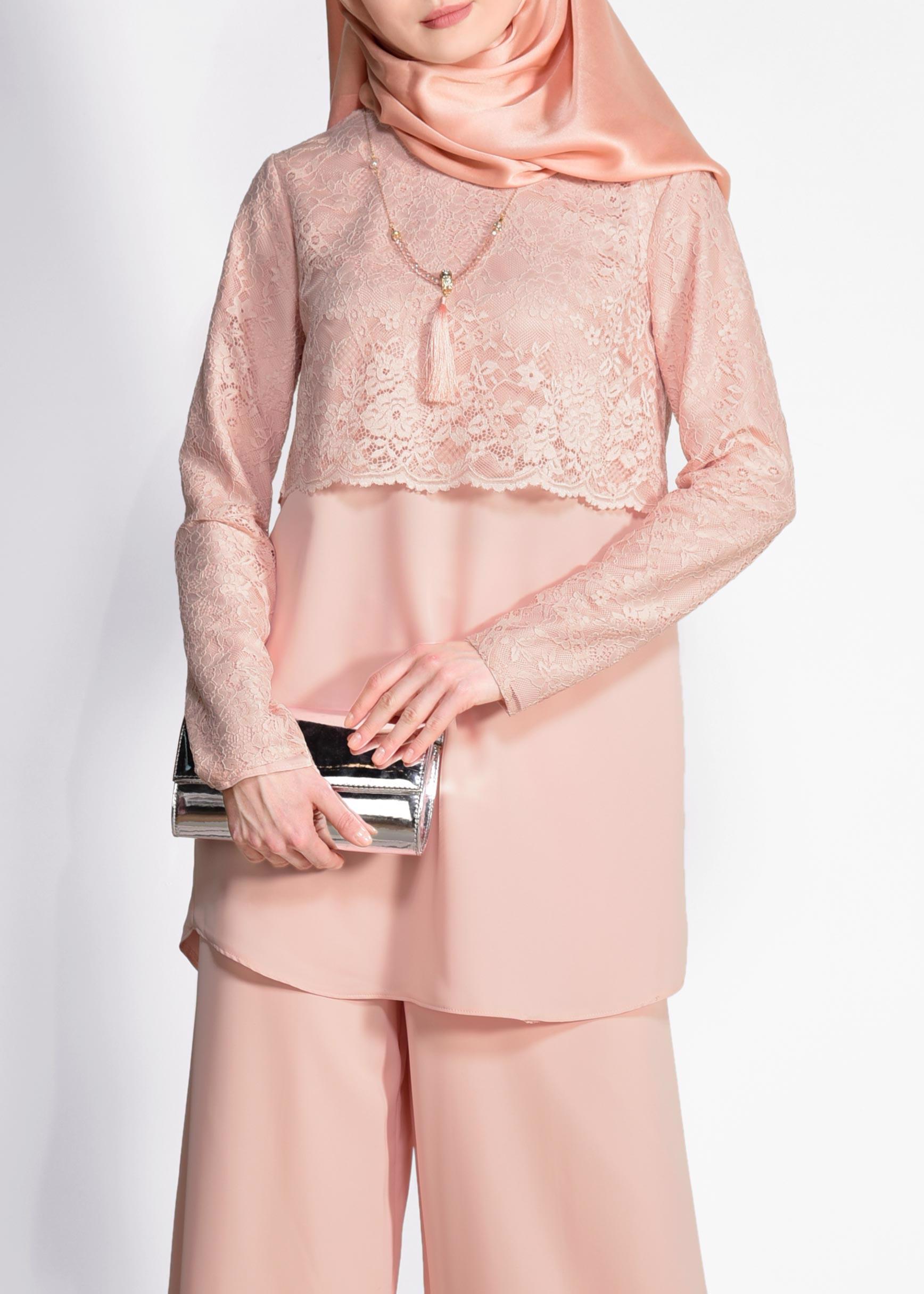 Tesettür giyim PUDRA 4959-1 NEPAL 7580 2&prime;Lİ PANT.TAKIM 38/44 TEK40