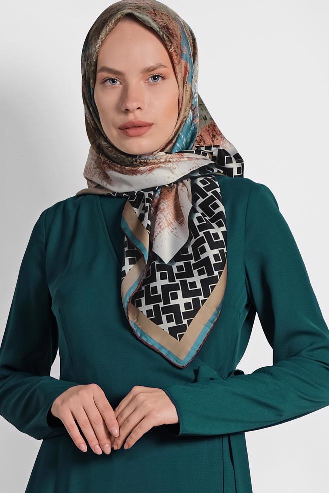 Vêtements hijab VERT Combinasion 4172  - ALVİNA